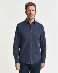 Regular Fit Melange Flannel Shirt