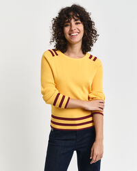 Contrast Detailed Crew Neck Sweater