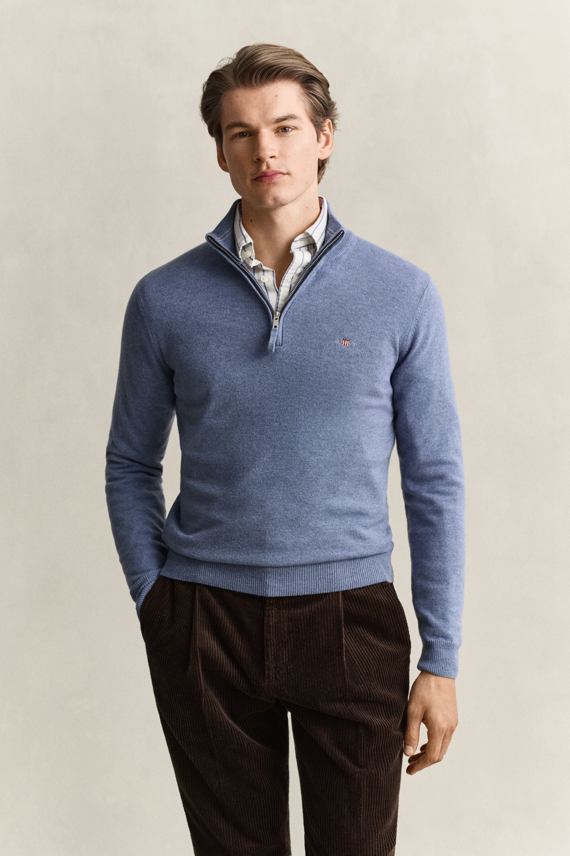 Lambswool Half-Zip Sweater
