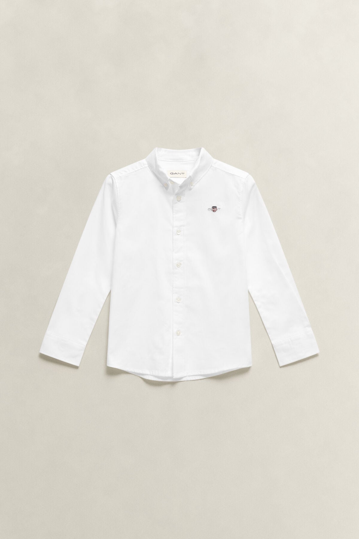 Boys Shield Oxford Shirt — WHITE