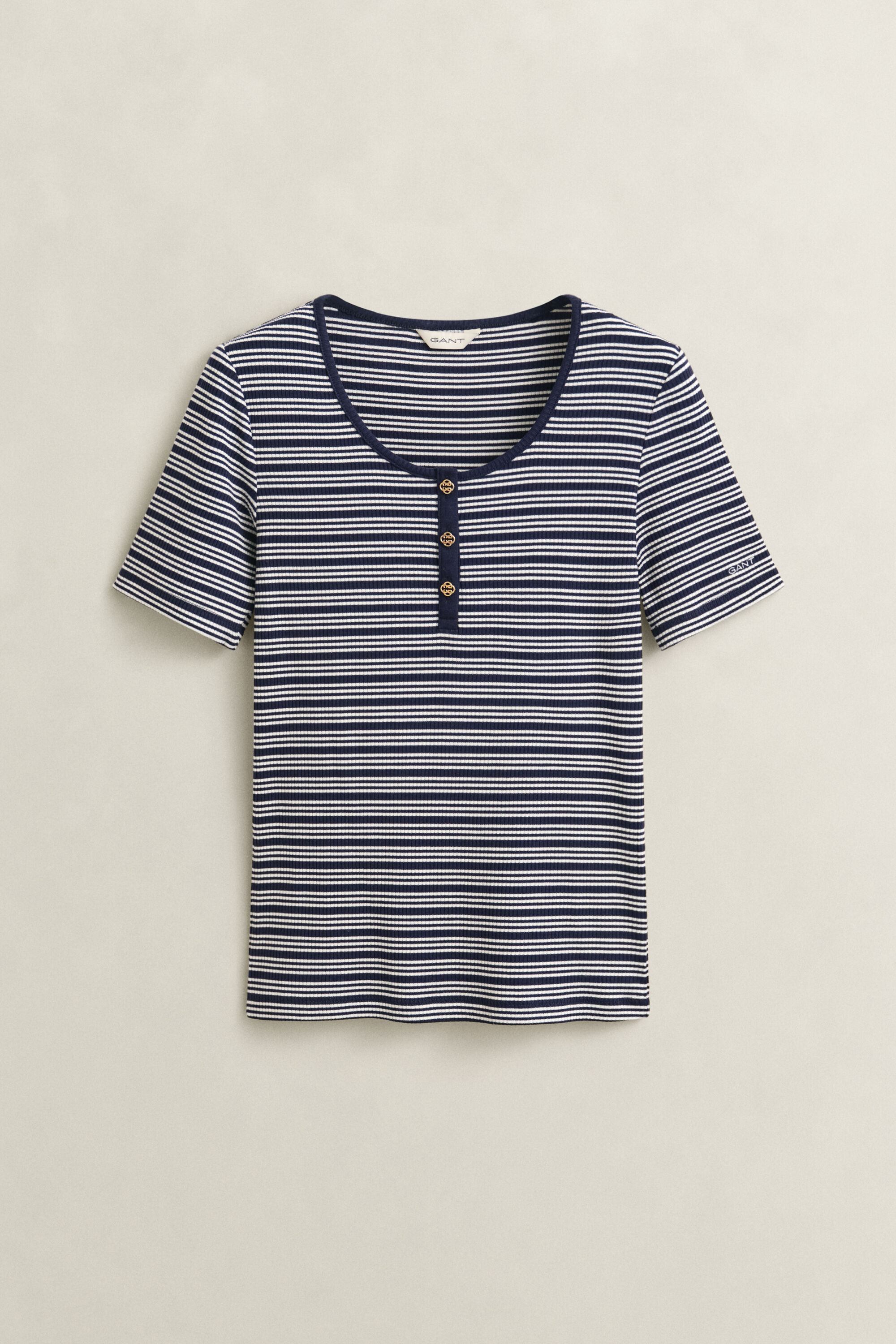 Ribbed Henley Top