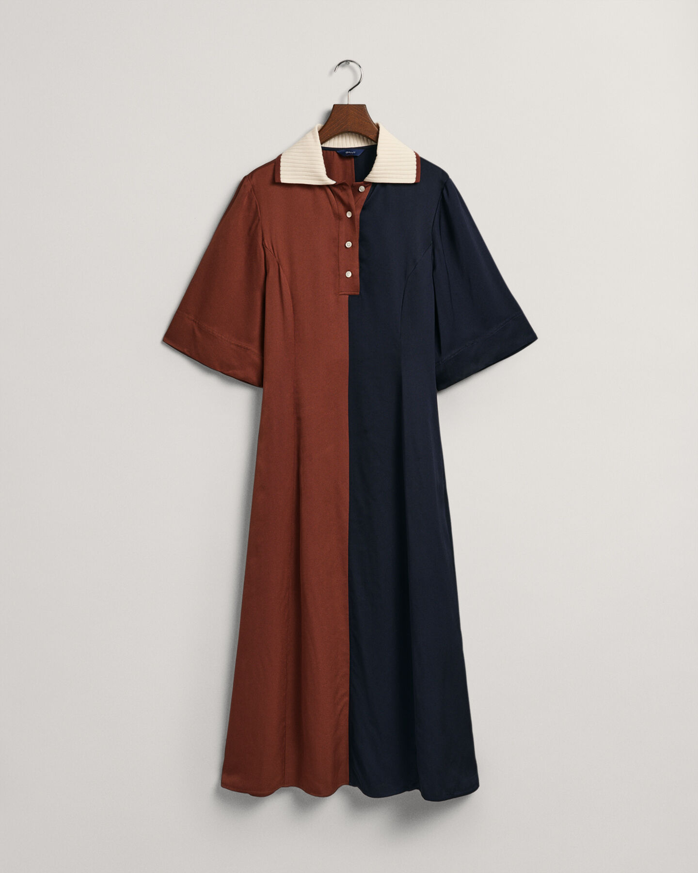 Color Block Short Sleeve Rugger Dress