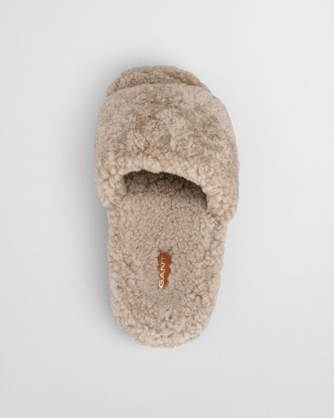 Pantolfi Open-Toe Wool Slippers