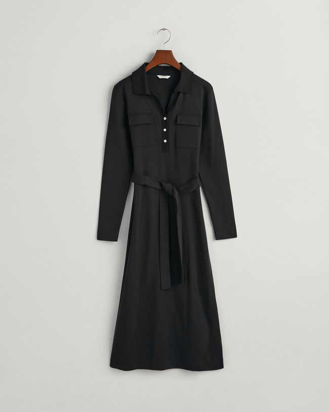 Slim Fit Polo Jersey Dress