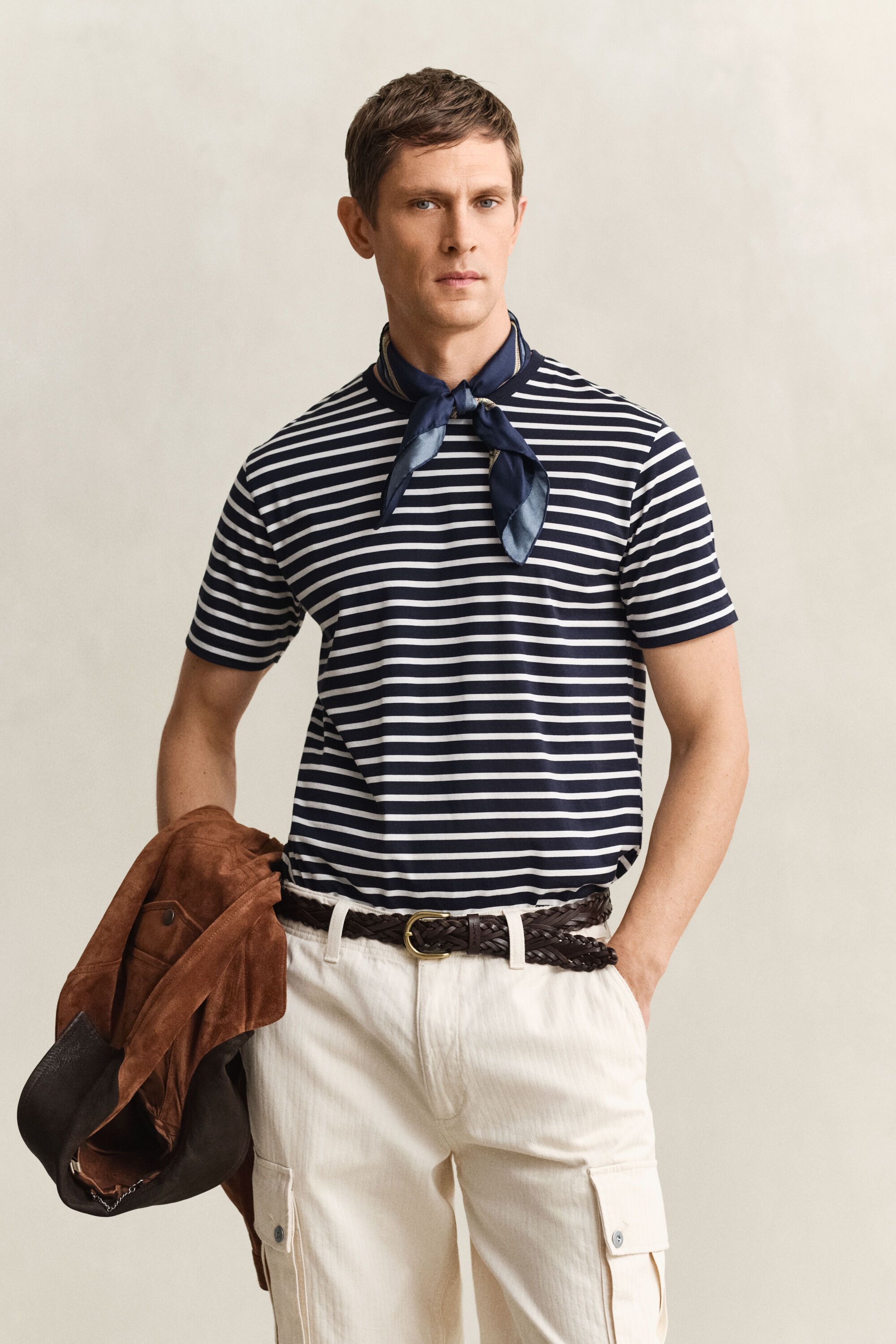 Pima Cotton Striped T-Shirt