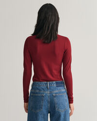 Jersey Long Sleeve Turtleneck Sweater