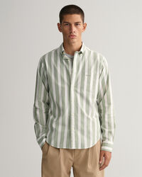 Regular Fit Wide Striped Broadcloth Shirt