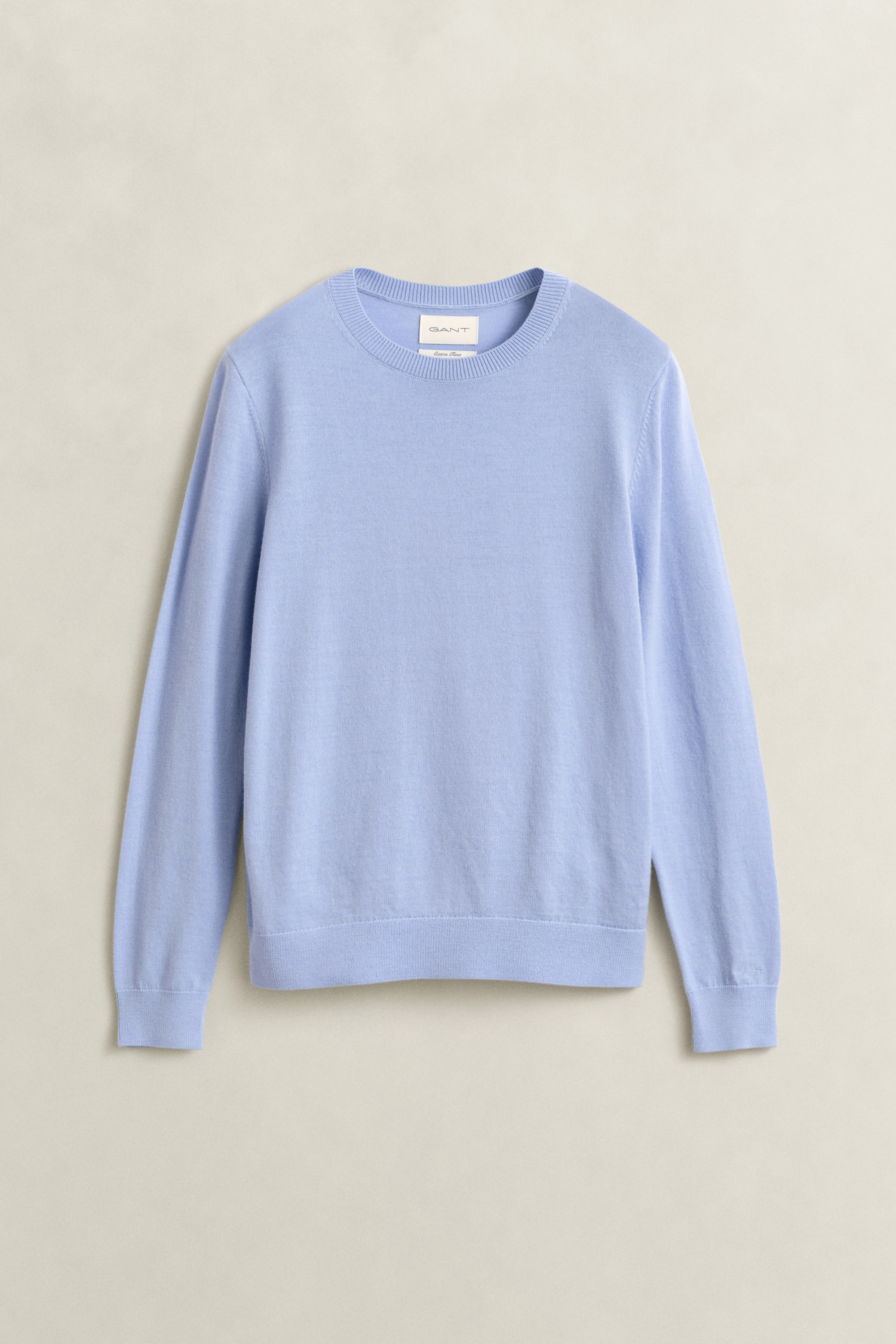 Gant Women's Misty Lavender Extra Fine Merino Wool Crew Neck Sweater (Xs)