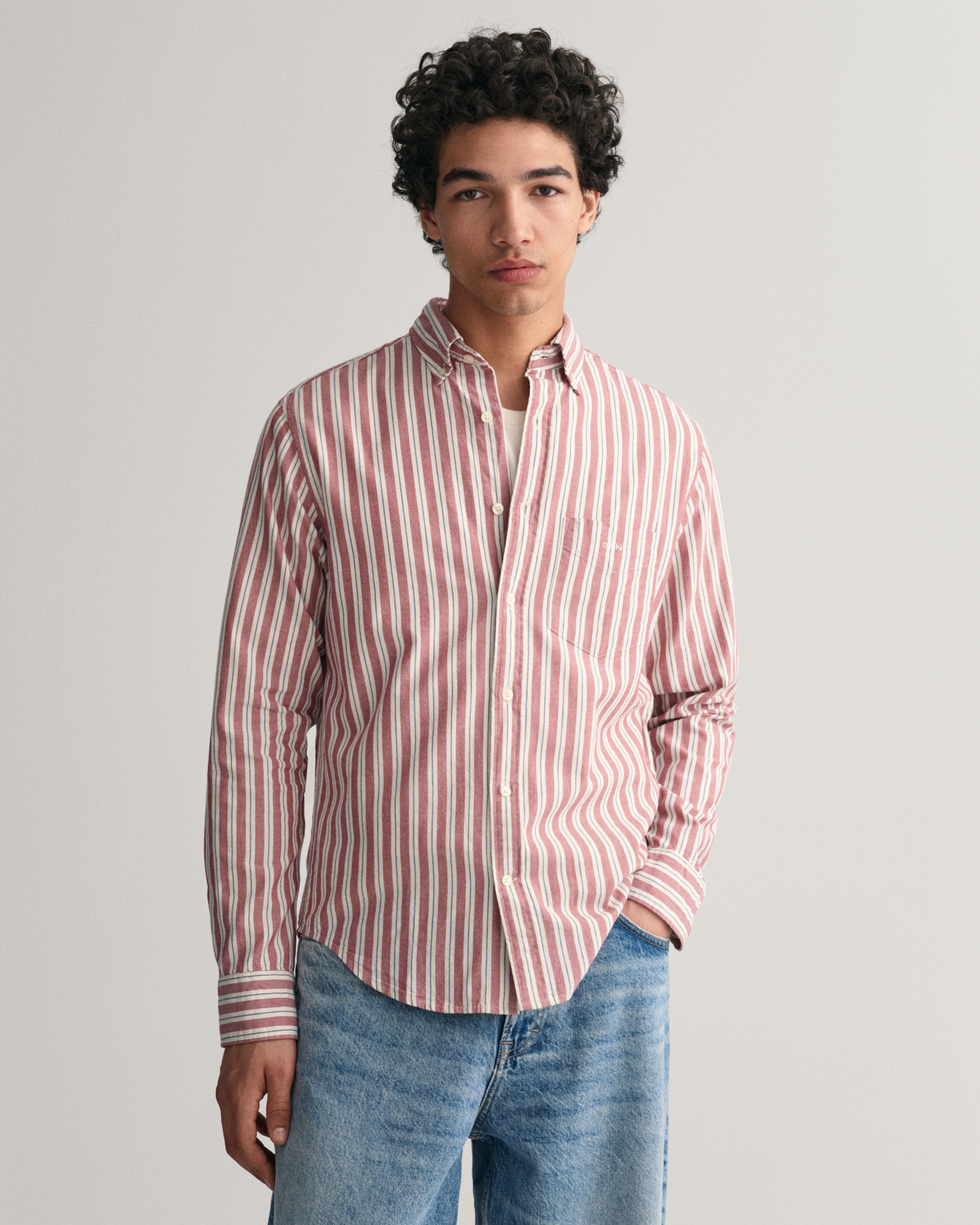 Regular Fit Striped Archive Oxford Shirt - GANT
