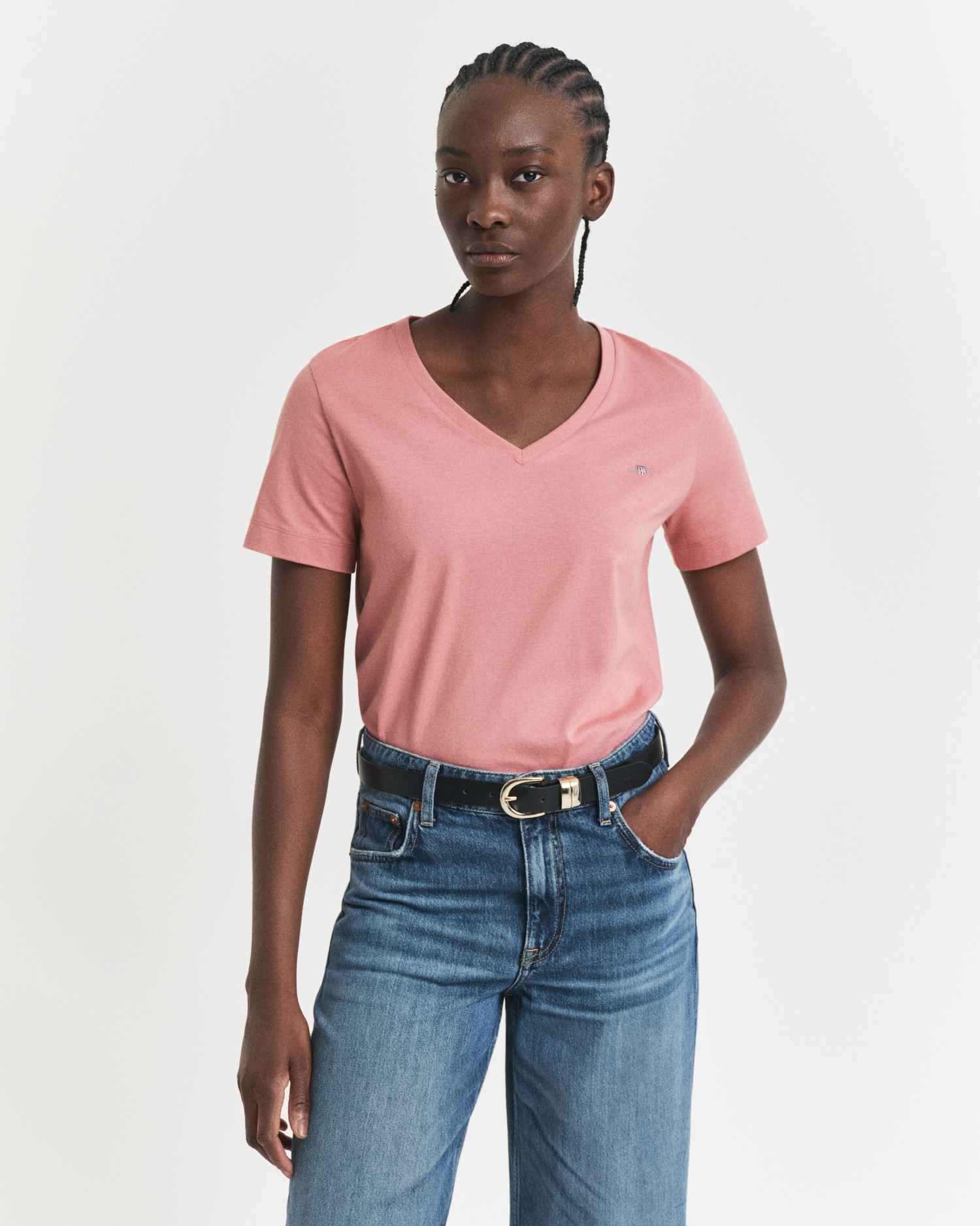 Gant Women's Shield V-Neck T-Shirt (Xxl)