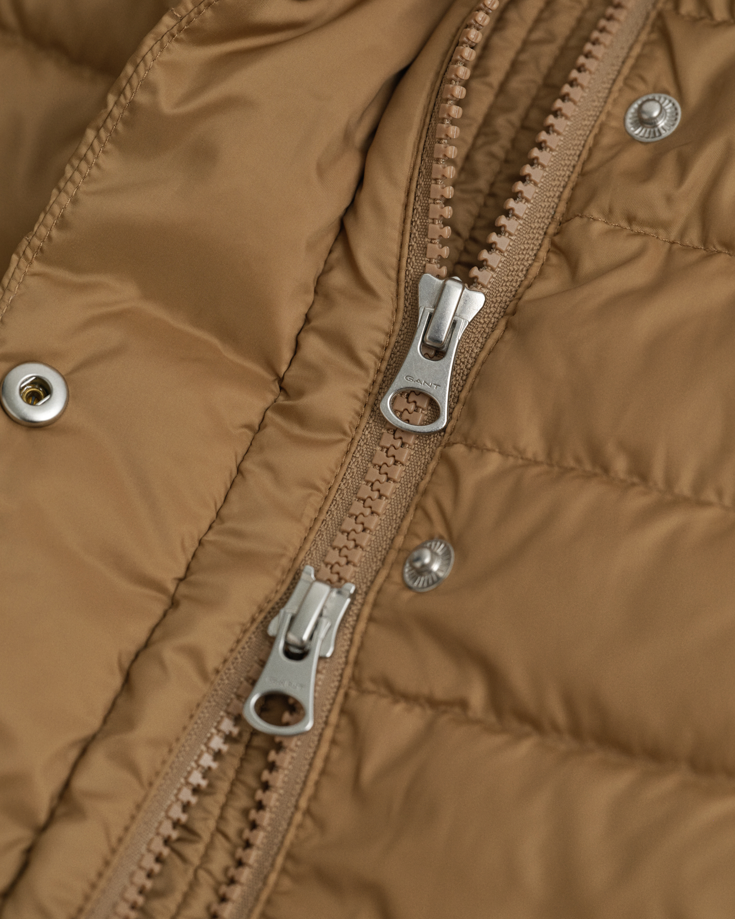 Gant Light Down Jacket In Brown