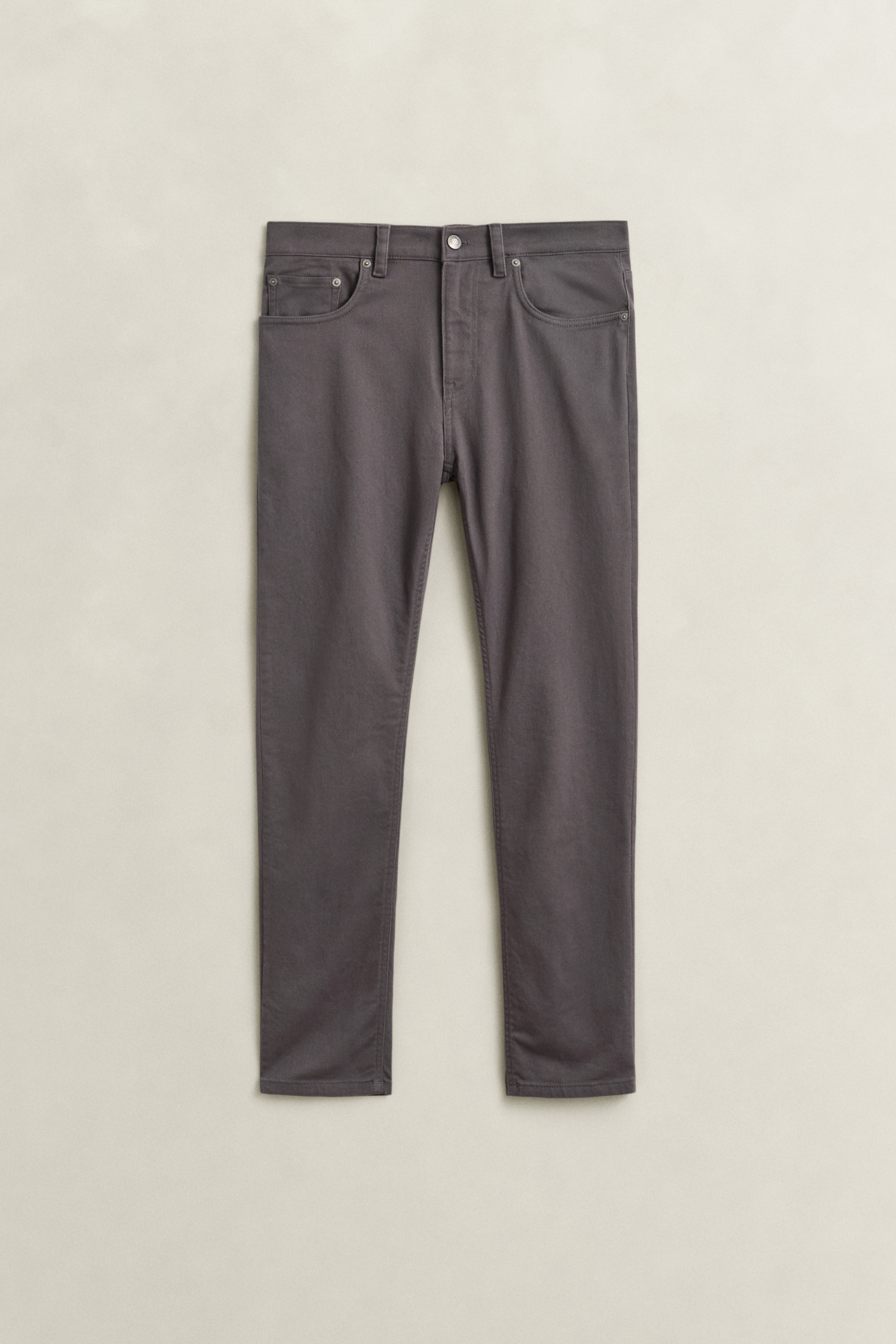 Gant Men's Dusky Anthracite Slim Fit Twill Jeans (42/34)