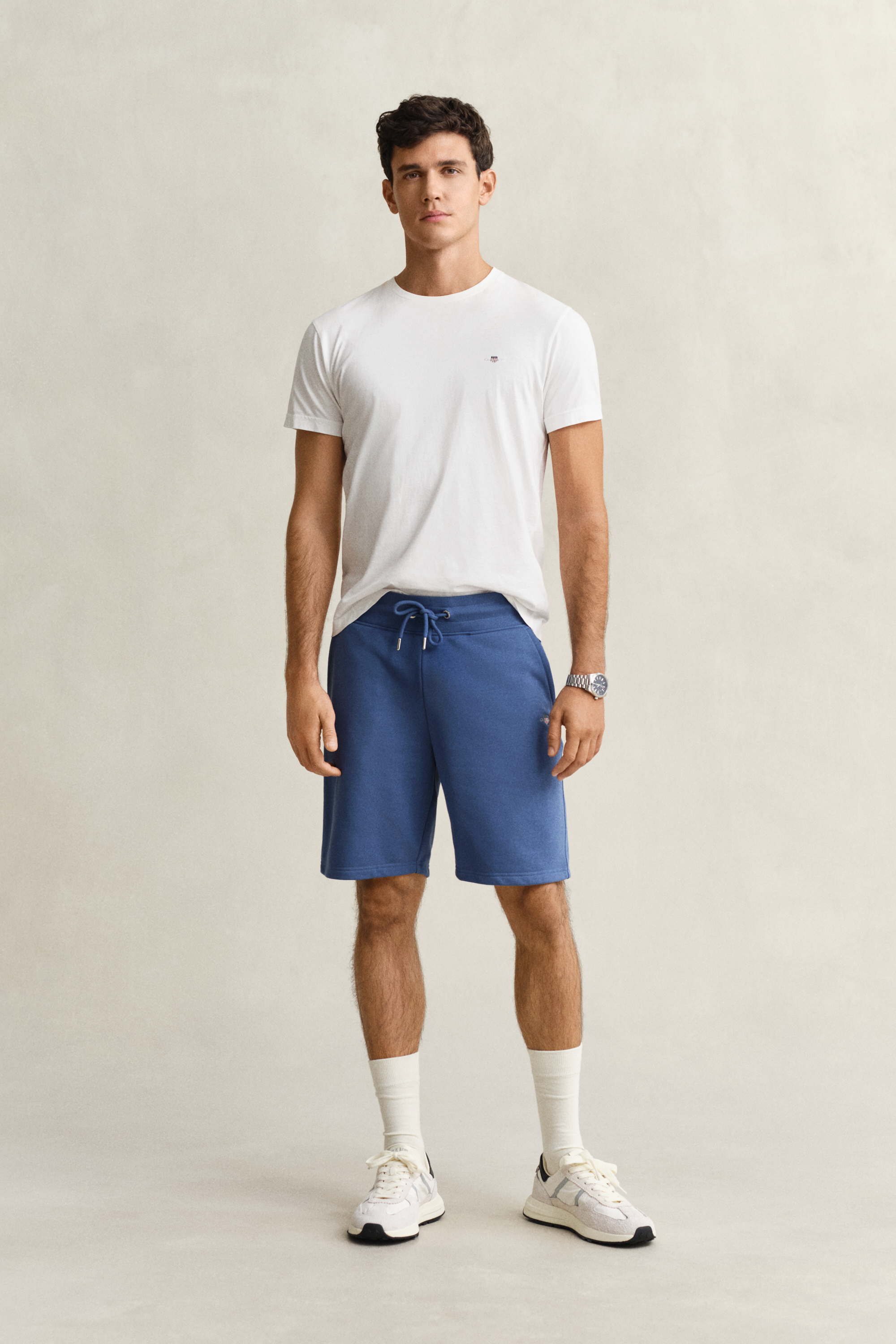 Gant Men's Vintage Blue Shield Sweat Shorts (M)