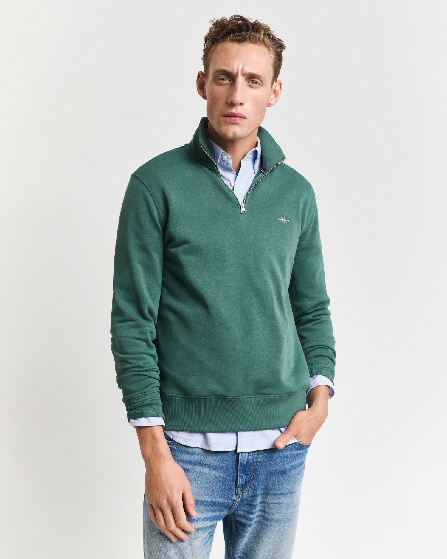 GANT Men Shield Half-Zip Sweatshirt (XXXL)
