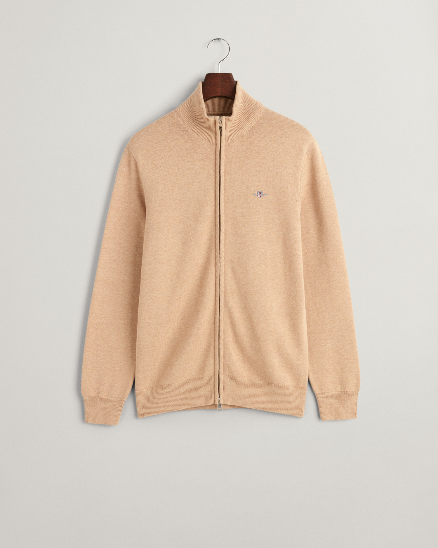 Cardigan GANT Uomo In Cotone - Maglione Con Cerniera, Comodo E Casual - Foto 5