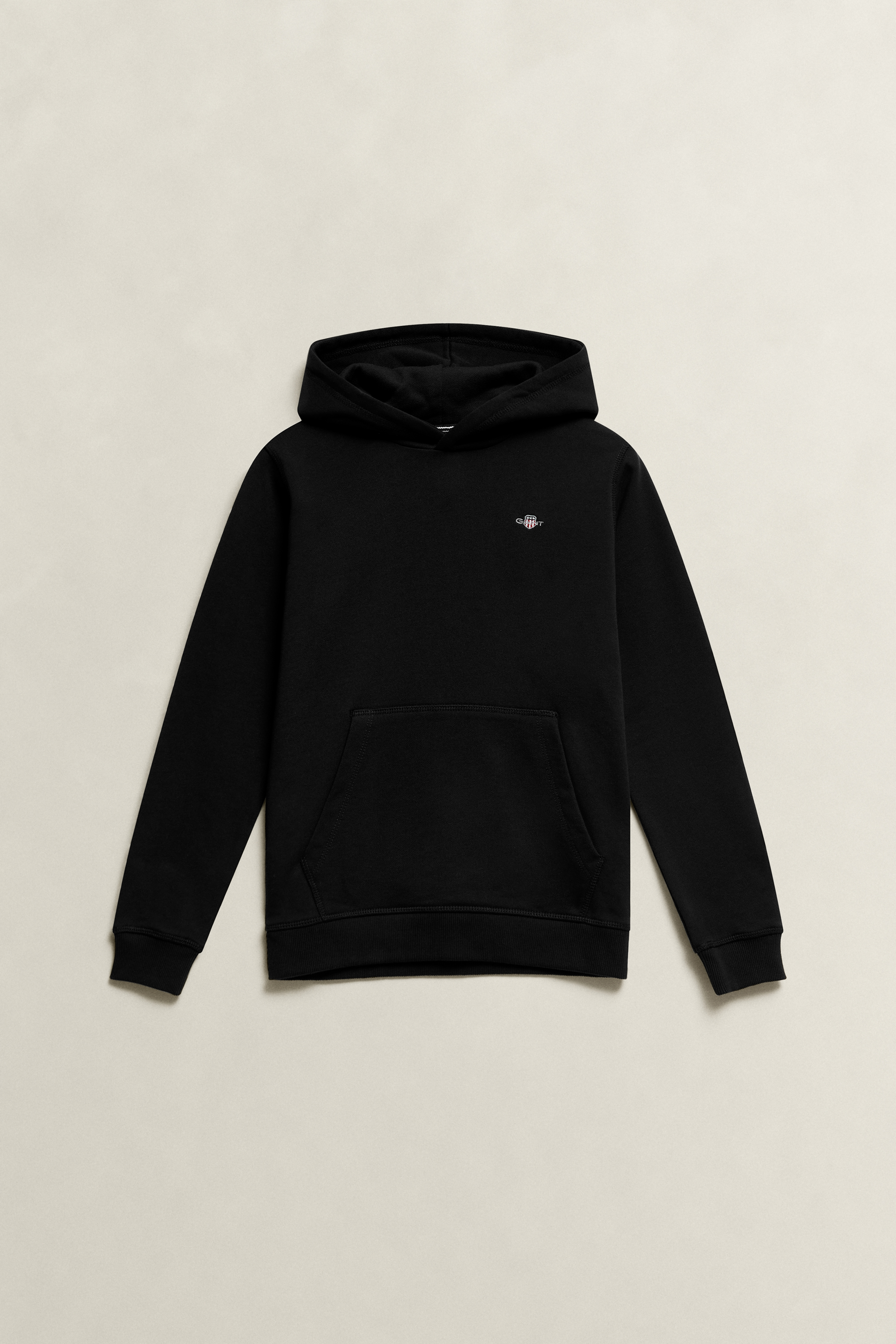 Gant Unisex Black Teens Shield Hoodie (134/140)
