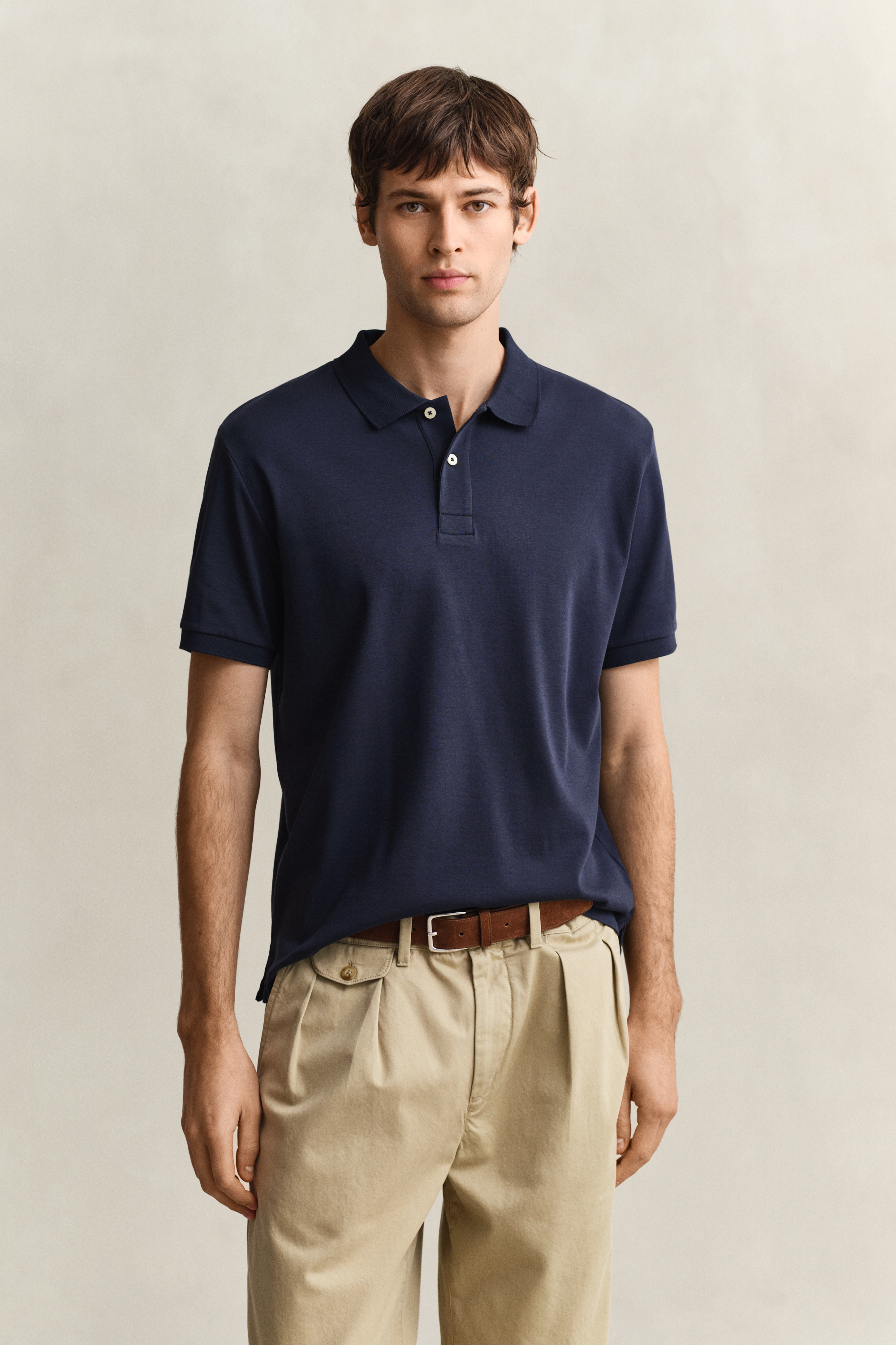 Gant Men's Navy Interlock Polo Shirt (Xxxl) Evening Blue