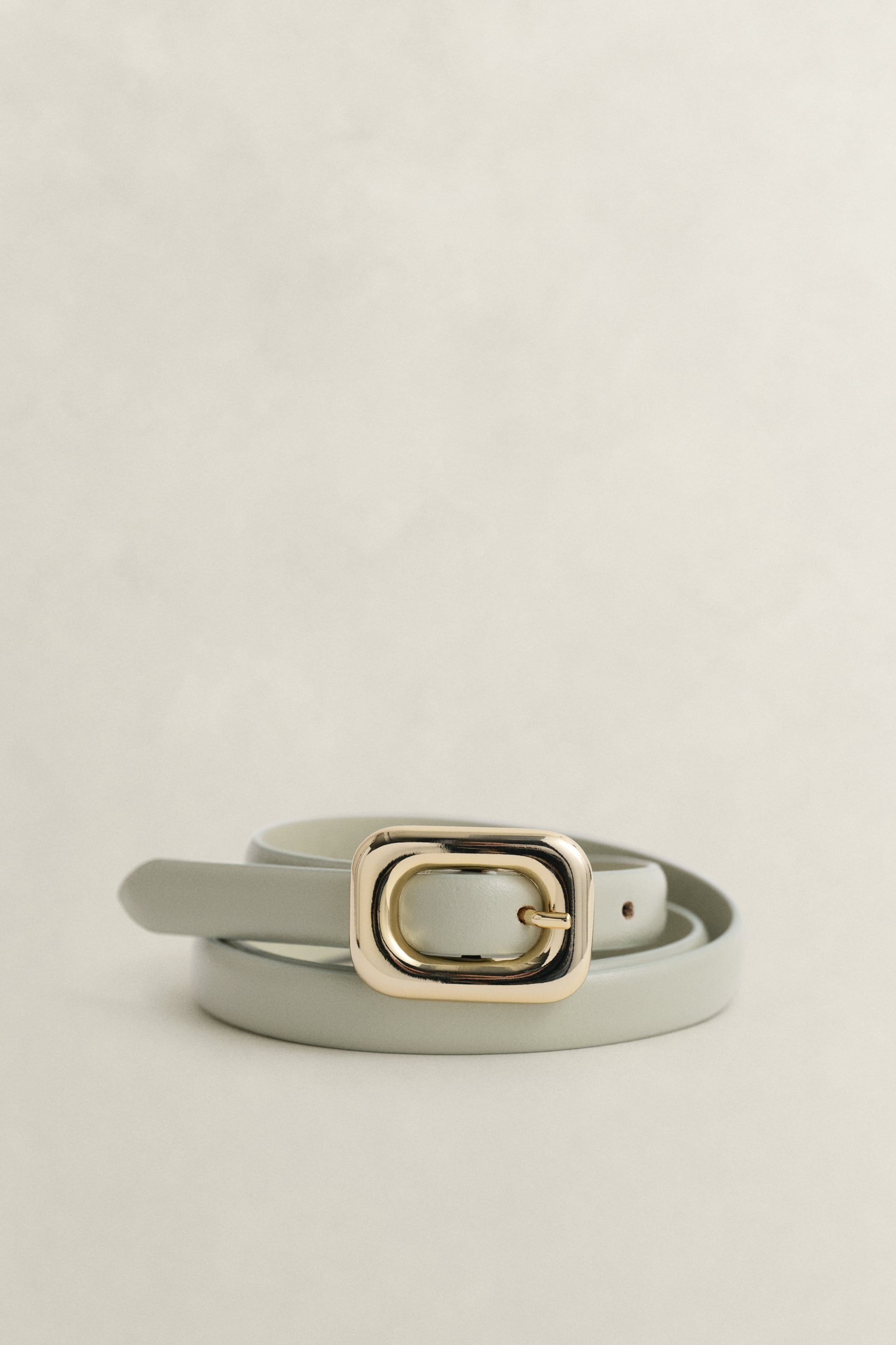 Gant Women's Country Beige Rounded Buckle Leather Belt (70/28)
