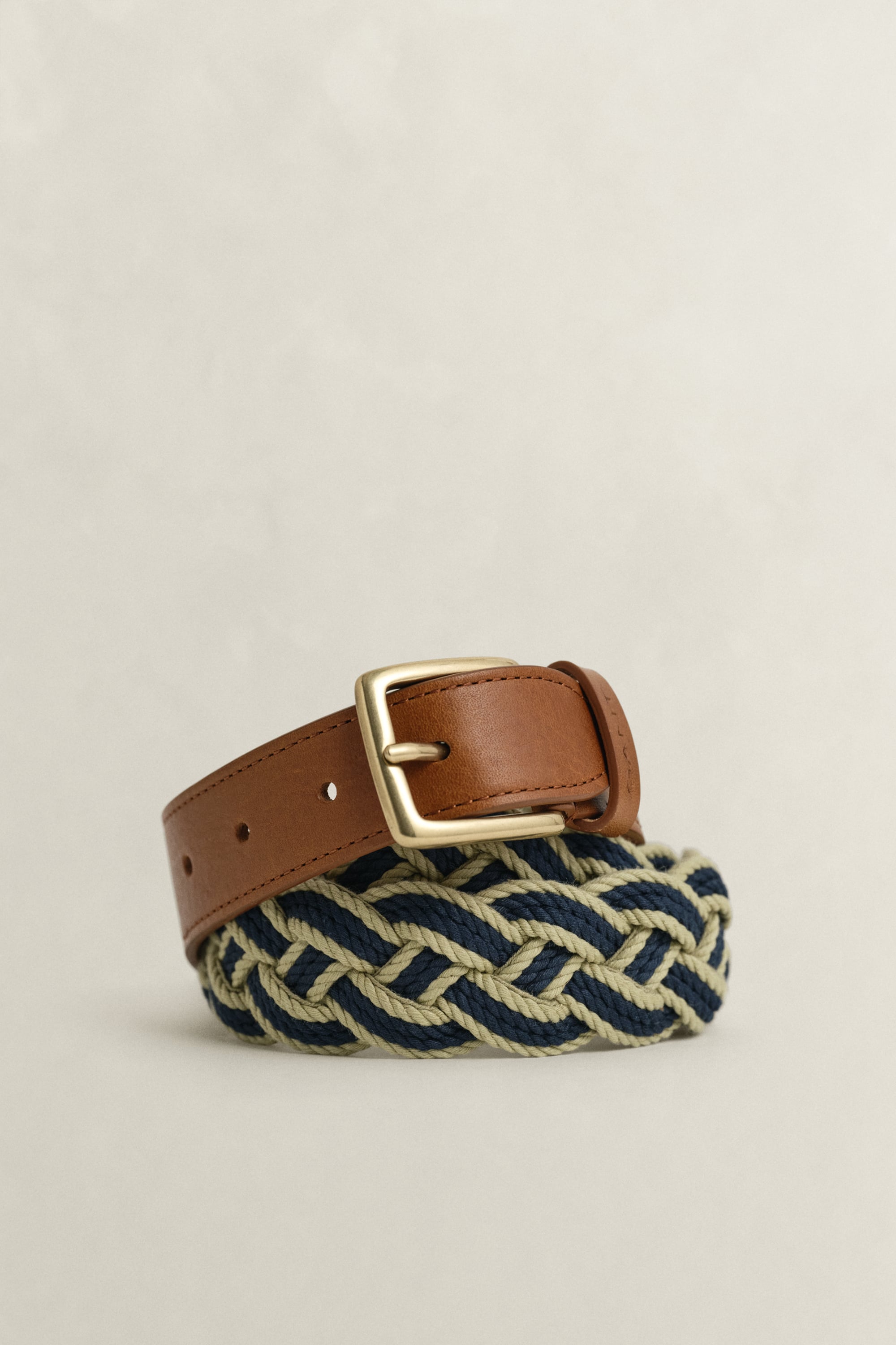 Gant Men's Frosted Sage Braided Contrast Belt (110/44)