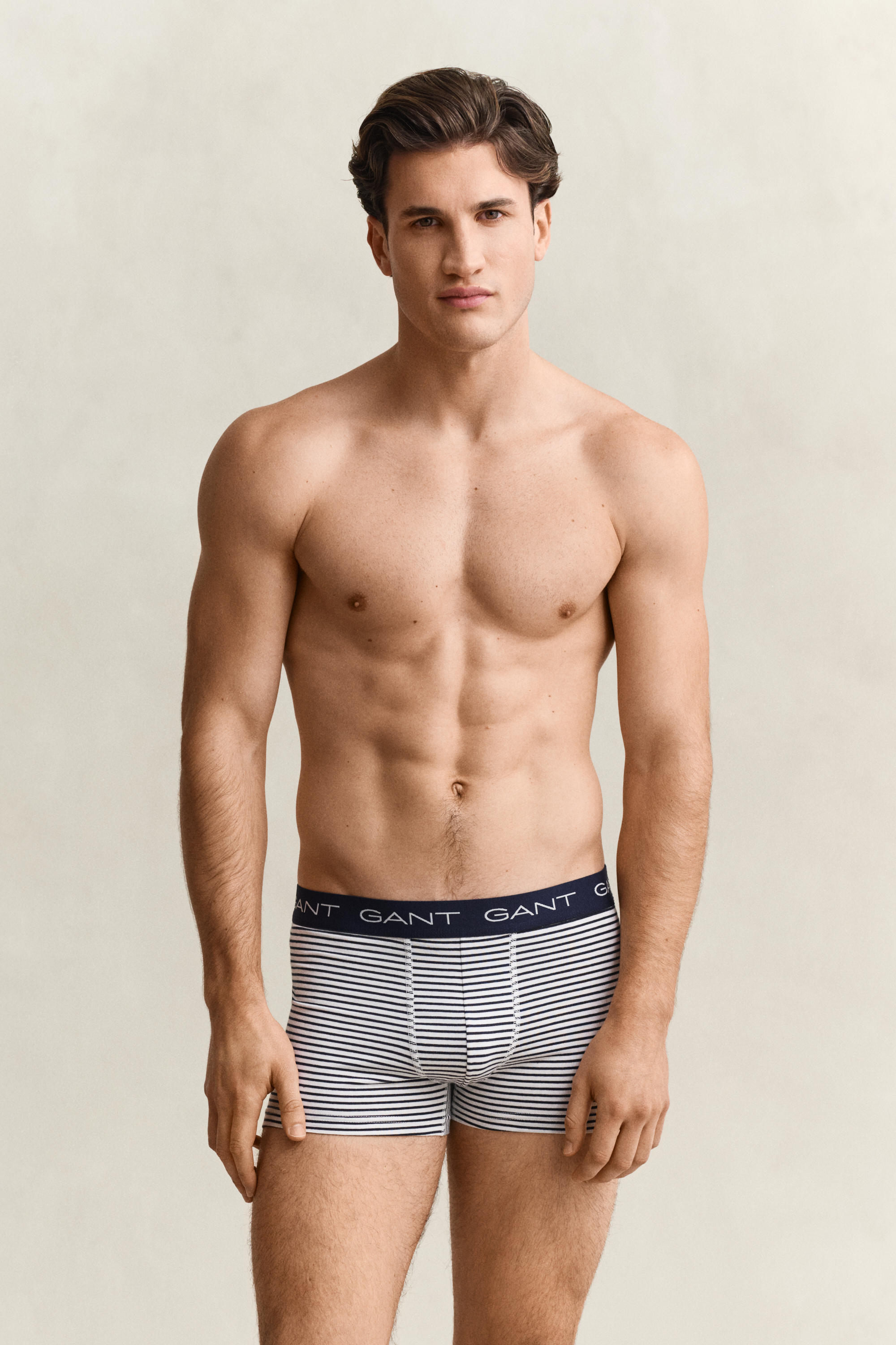 Gant Men's Vintage Blue 3-Pack Striped Trunks (Xxxl)