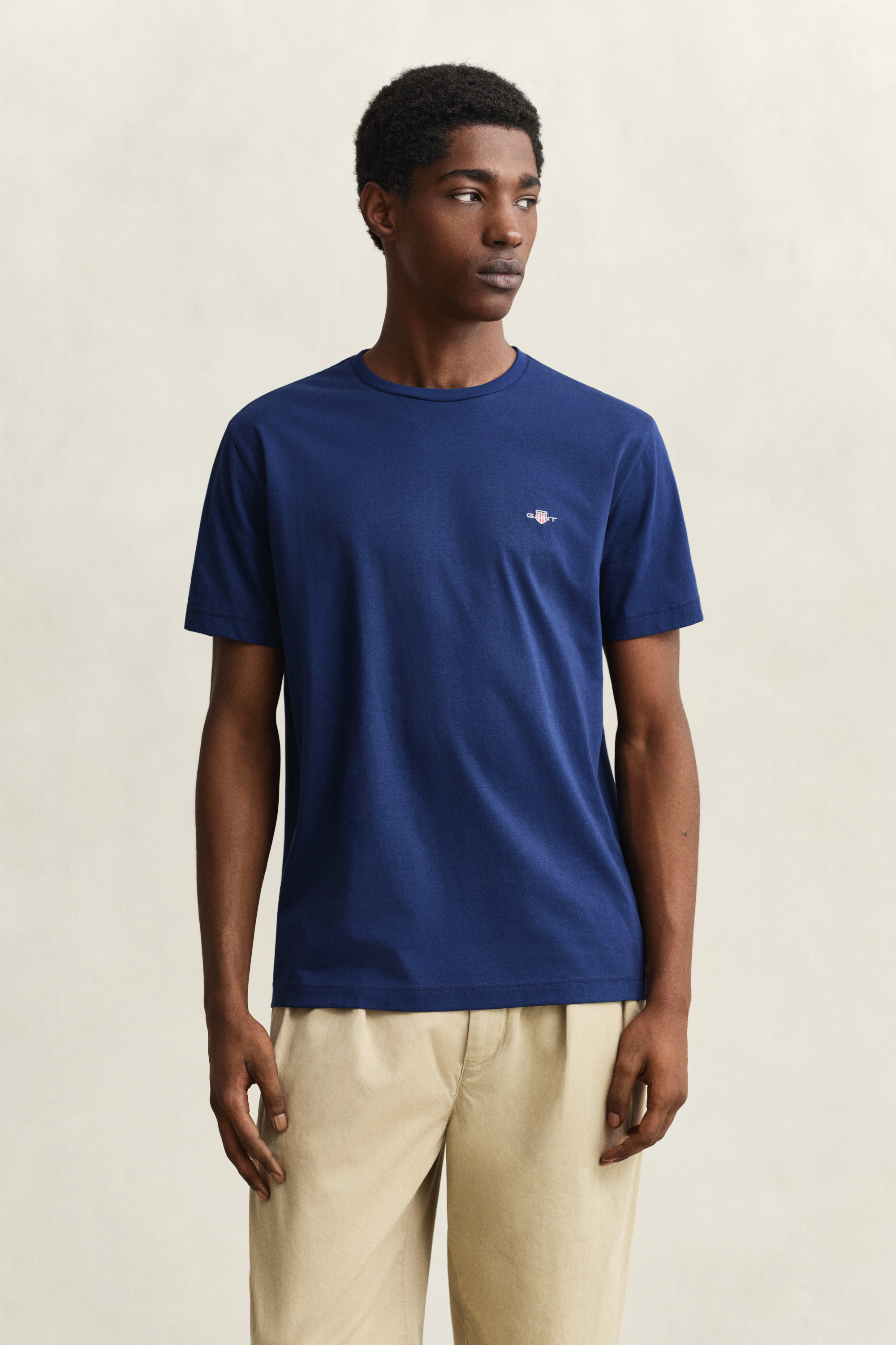 Gant Men's Navy Regular Fit Shield T-Shirt (4Xl) Rich