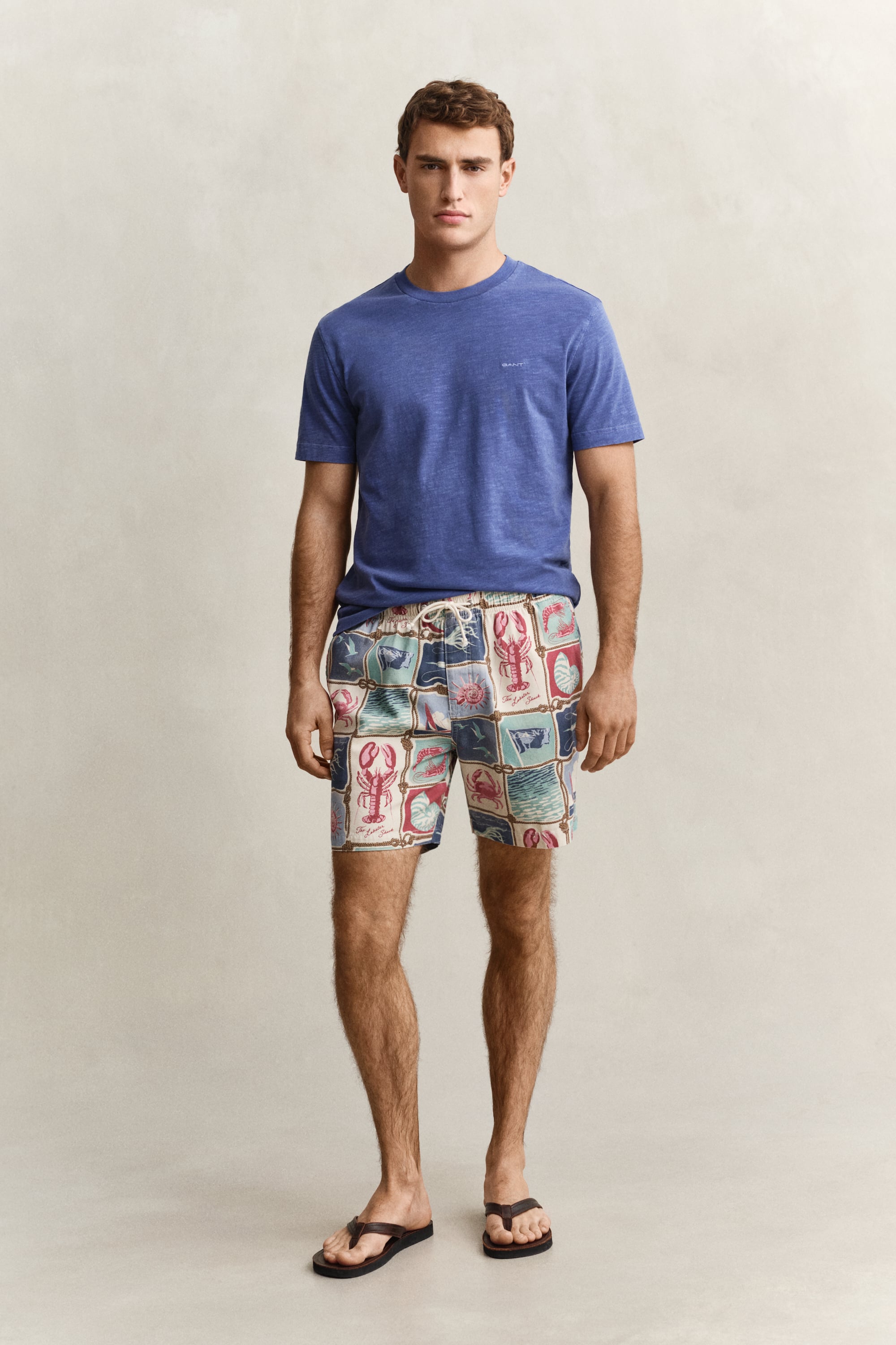 Gant Men's Creamed White Nautical Shorts (Xl)