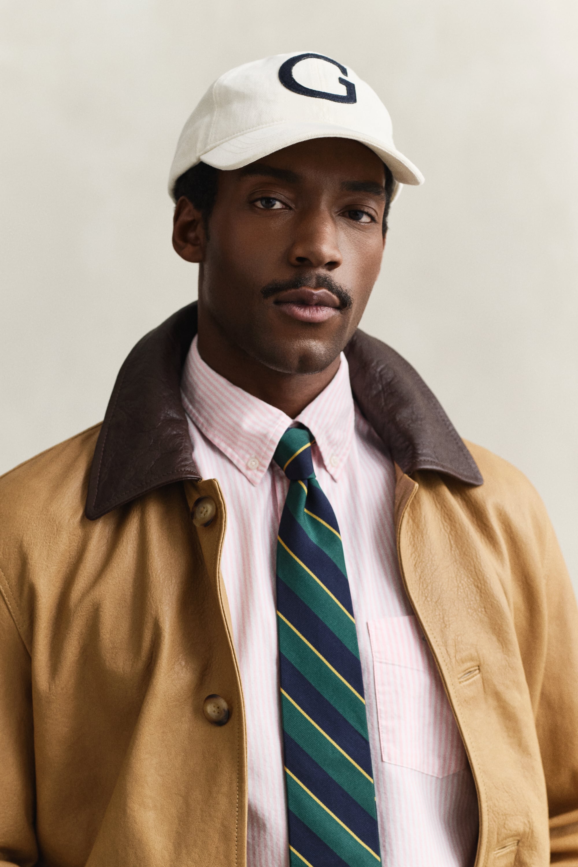 Gant Men's White G Badge Cap (One Size) Cream