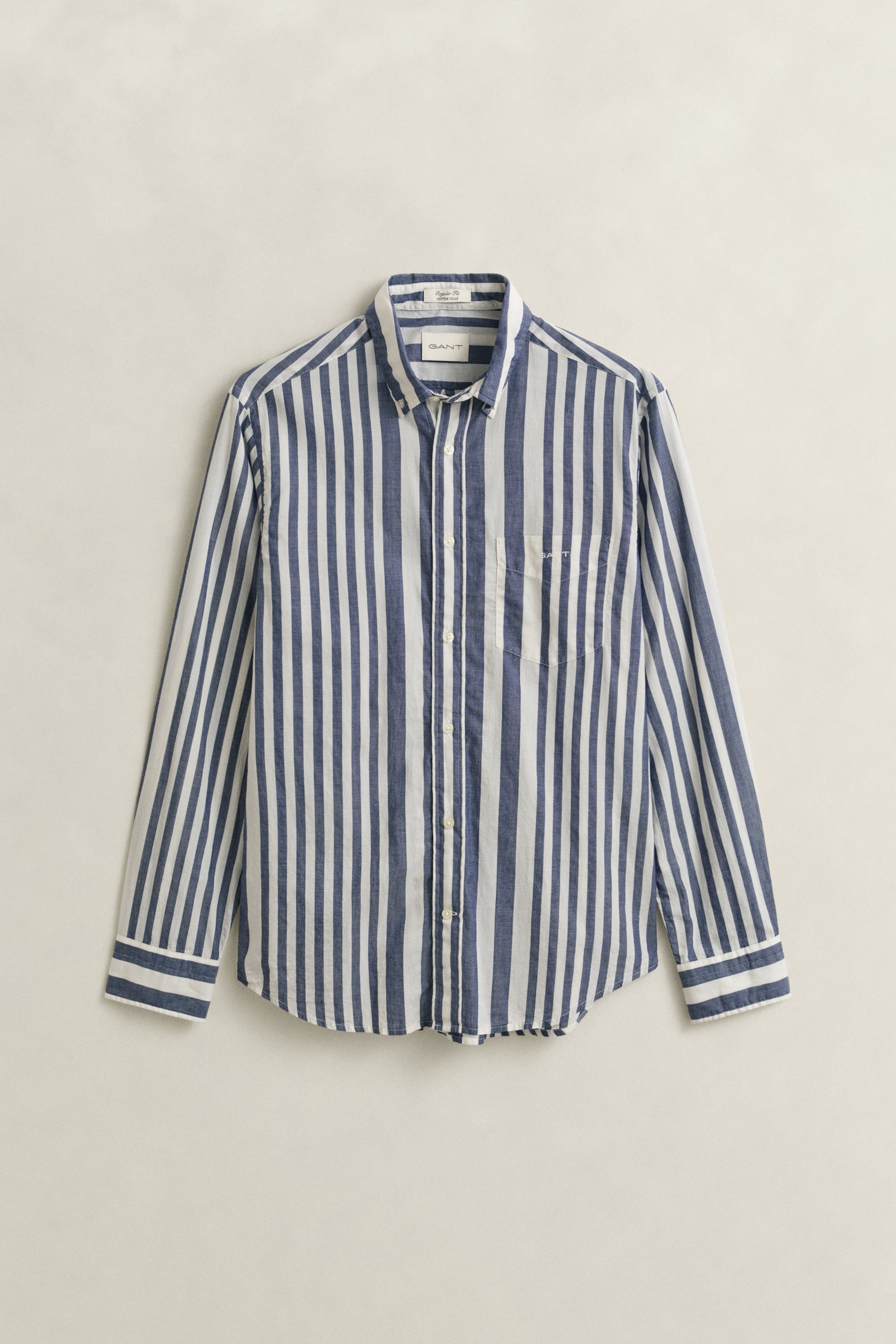 Striped Cotton Voile Shirt