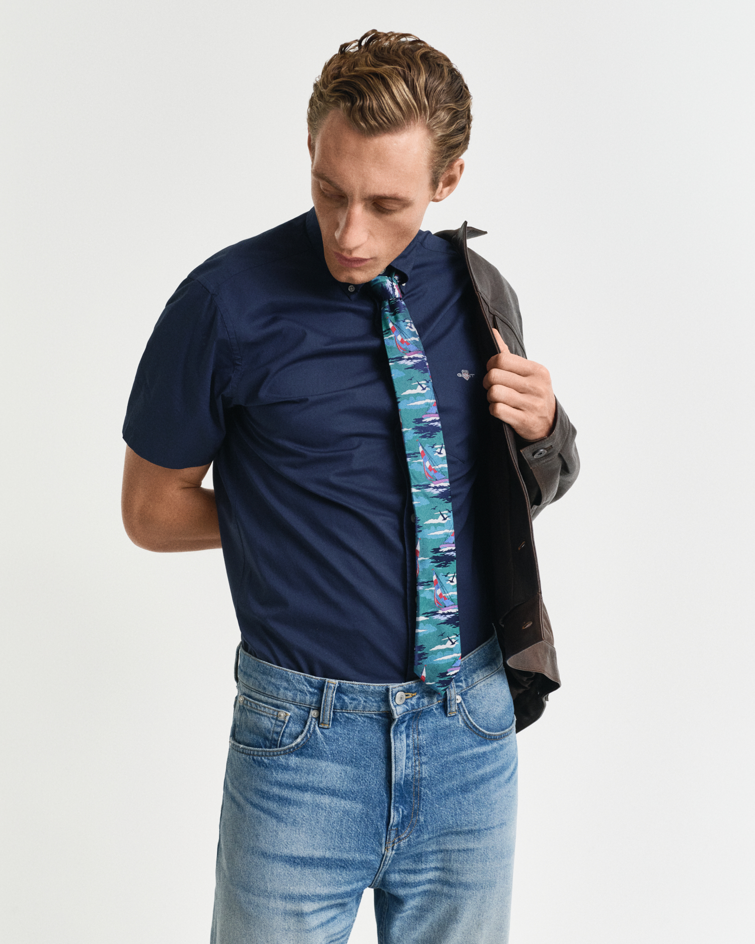 Gant Men's Regular Fit Classic Poplin Short Sleeve Shirt ) Xxxl