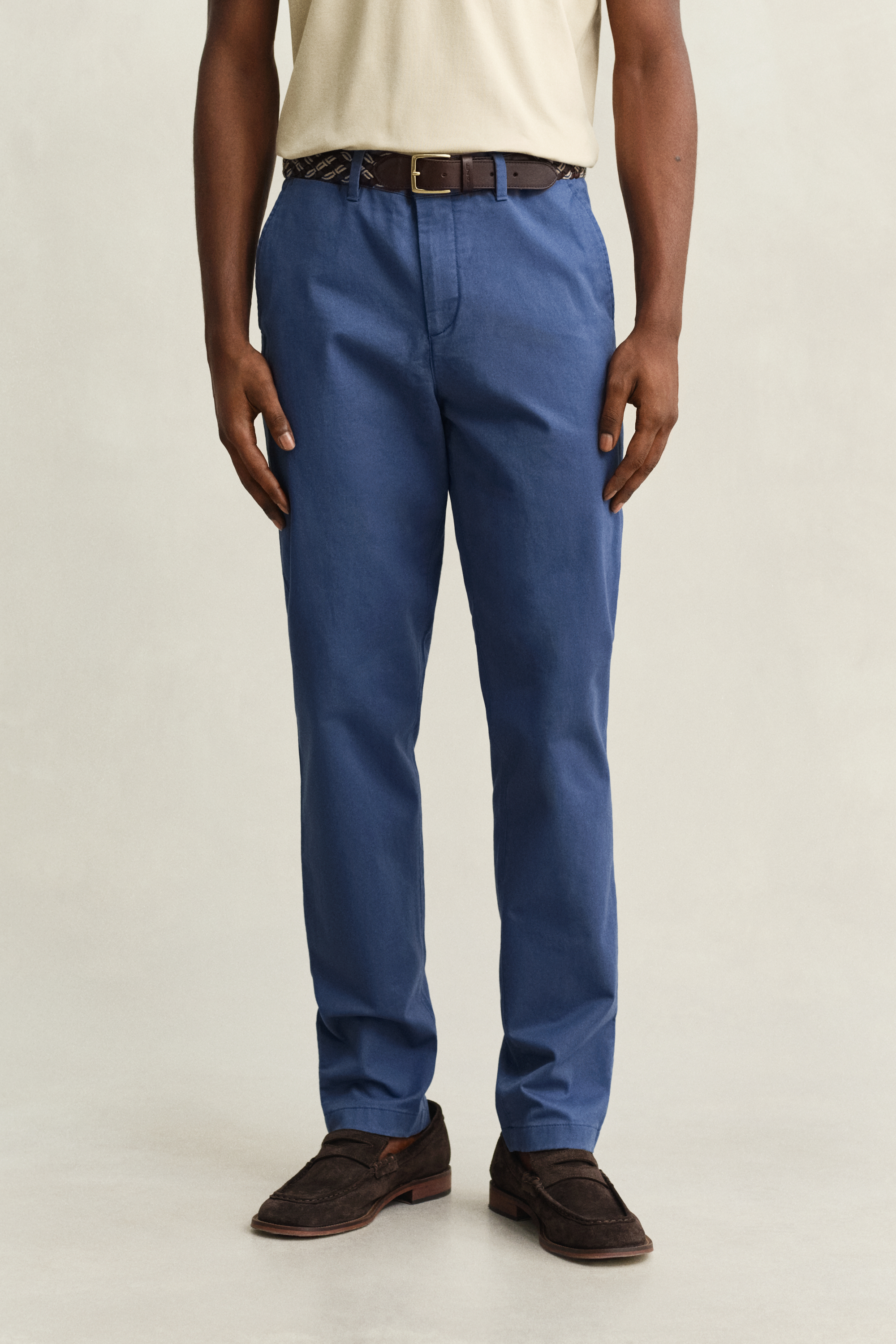 Gant Men's Vintage Blue Slim Fit Classic Chinos (42/32)