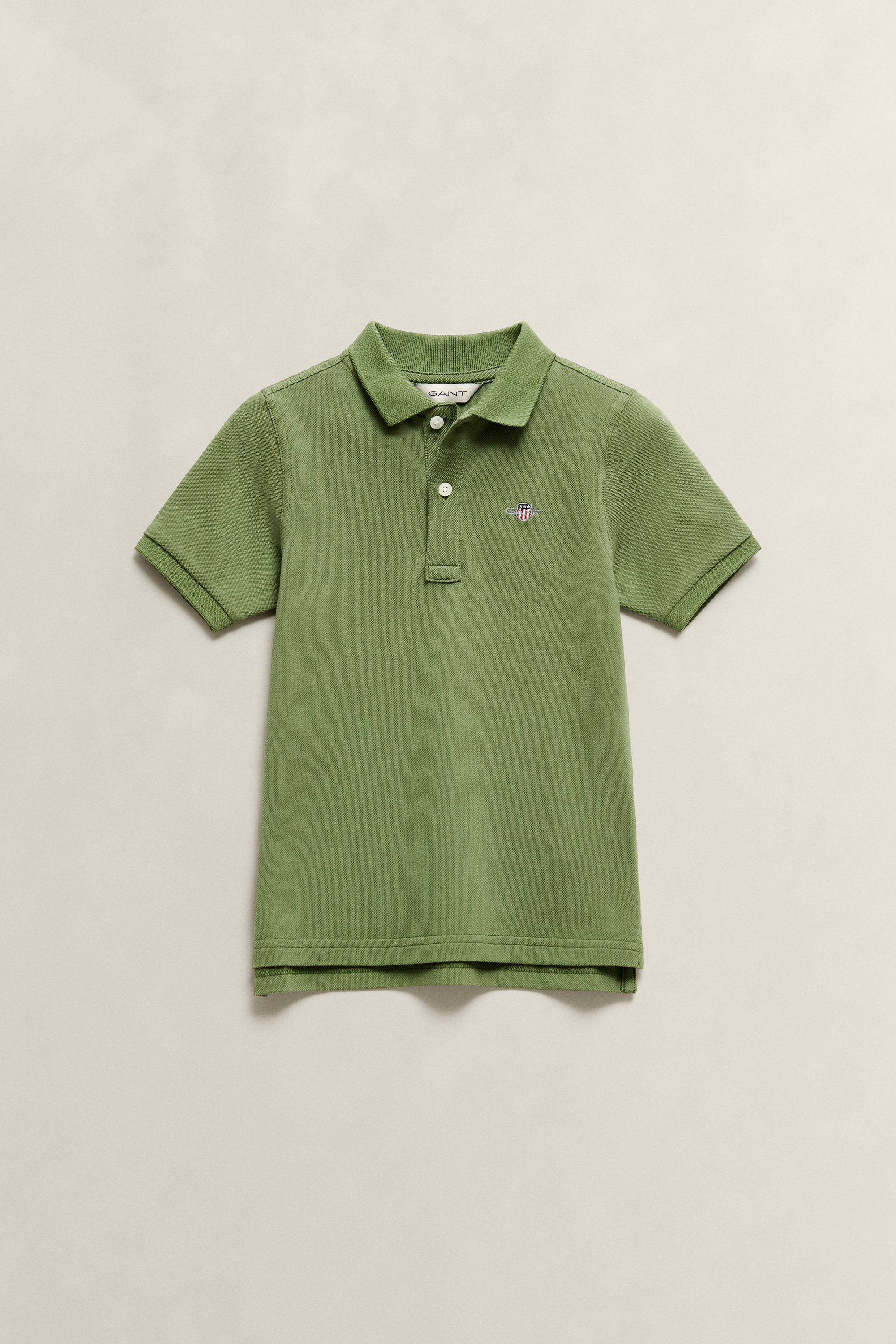Gant Unisex Kids Herb Green Kids Shield Piqué Polo Shirt (92)