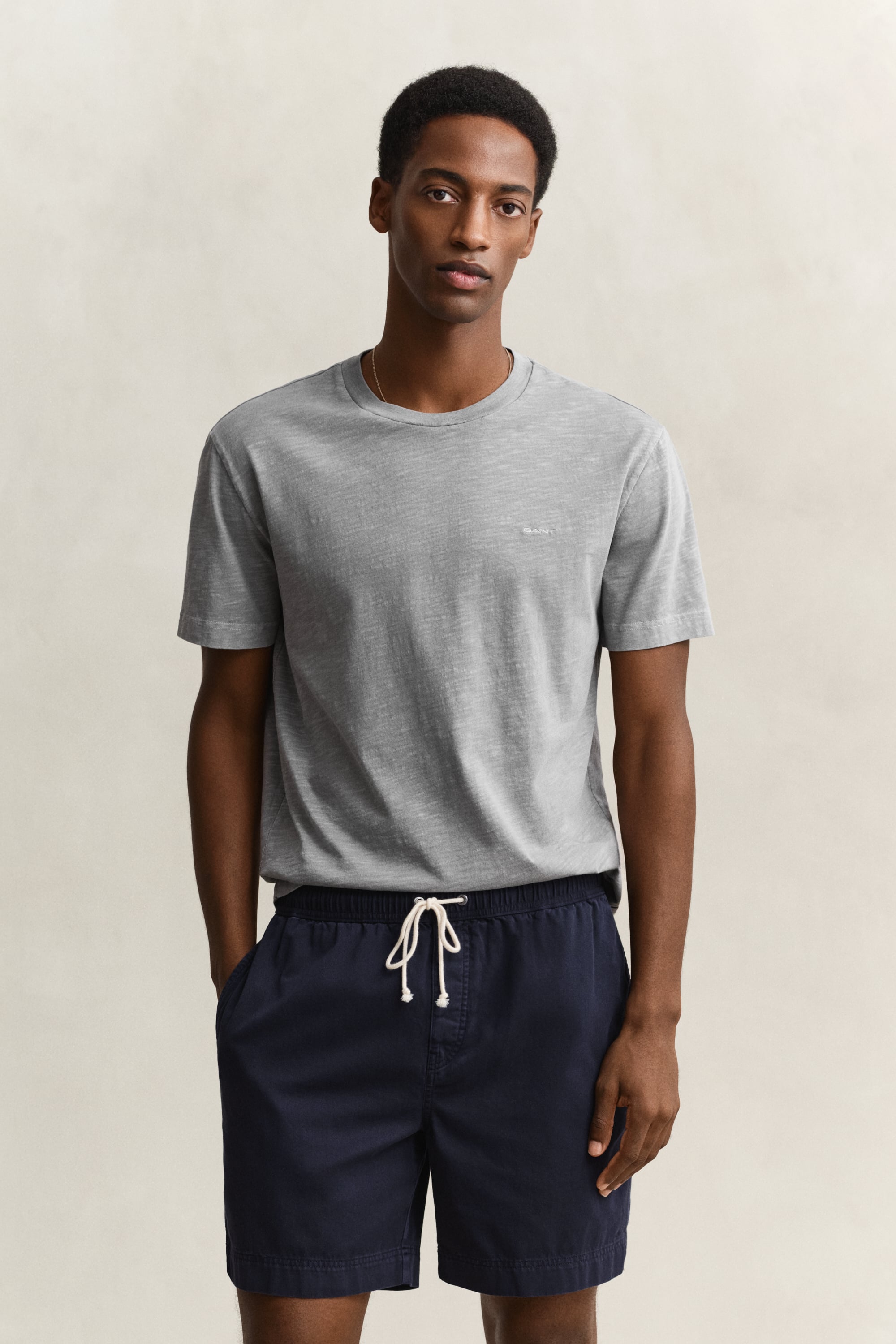 Gant Men's Ceramic Grey Washed T-Shirt (Xxxl)