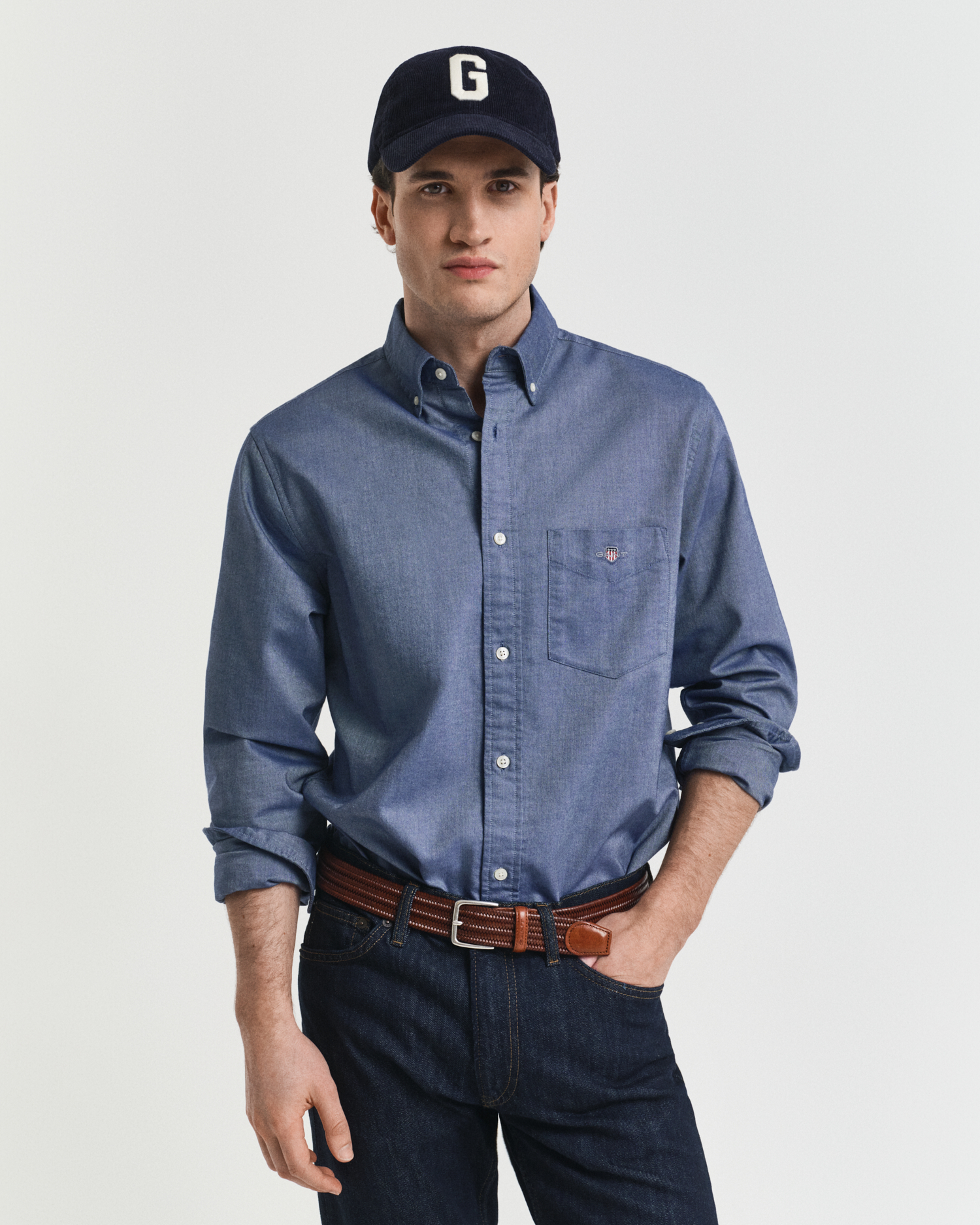 Gant Men's Blue Regular Fit Classic Oxford Shirt ) Xxl