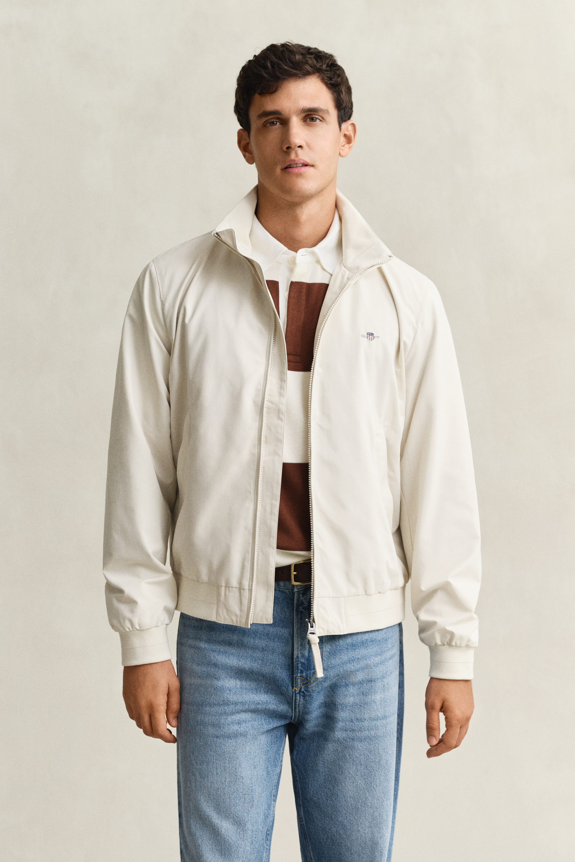 Gant Men's Sand Lightweight Hampshire Jacket (L)