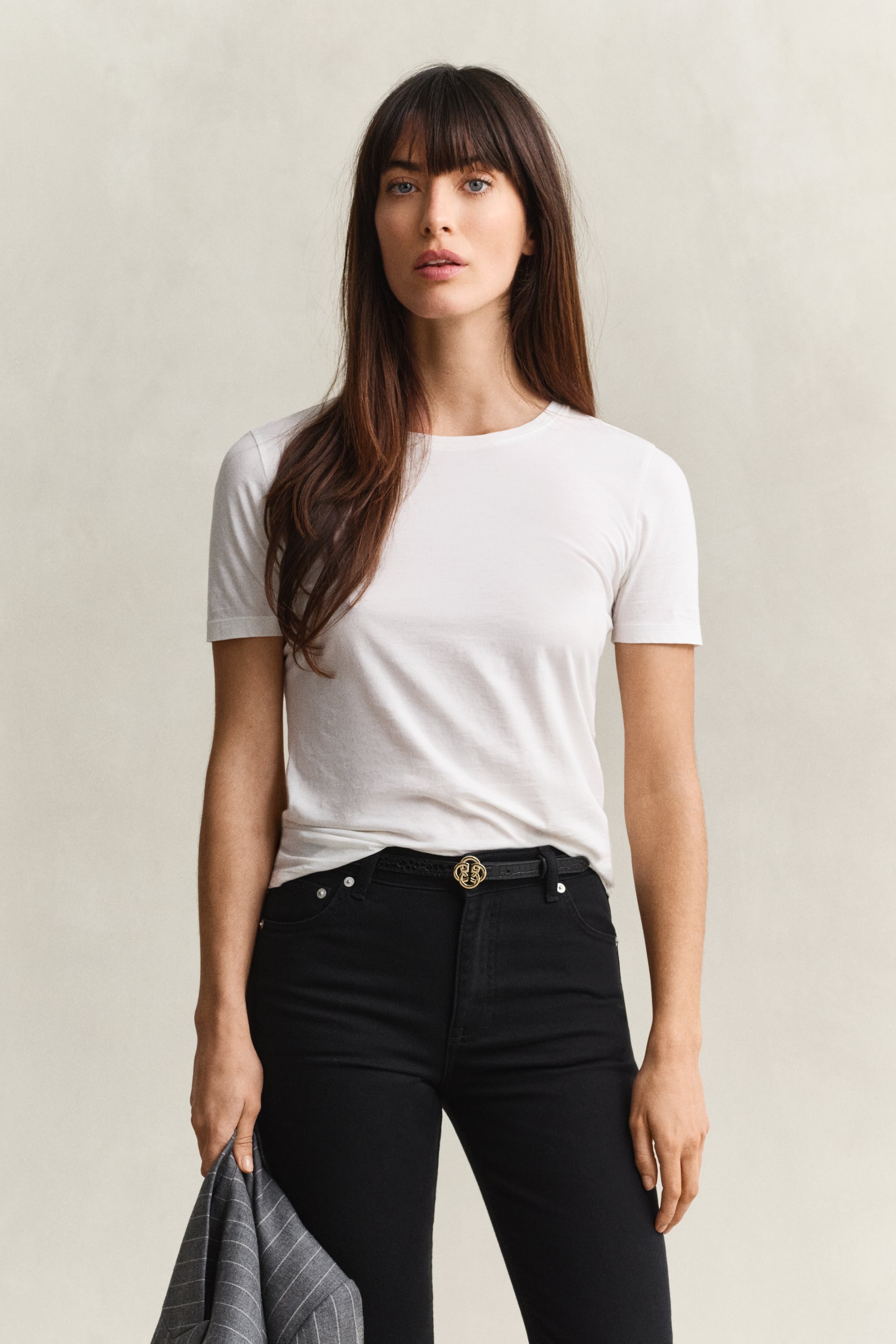Gant Light Cotton T-shirt In White