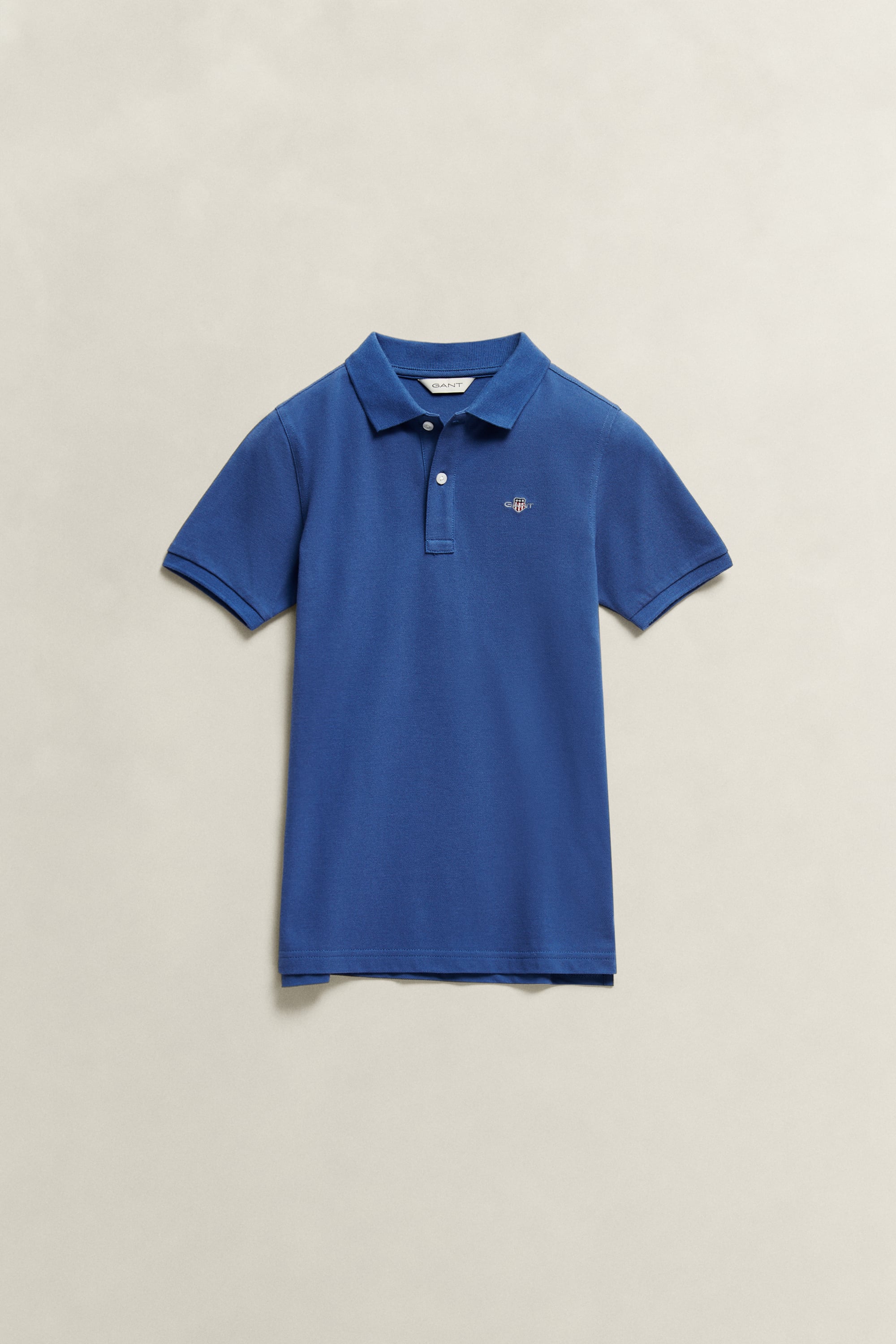 Gant Unisex Vintage Blue Teens Shield Piqué Polo Shirt (122/128)
