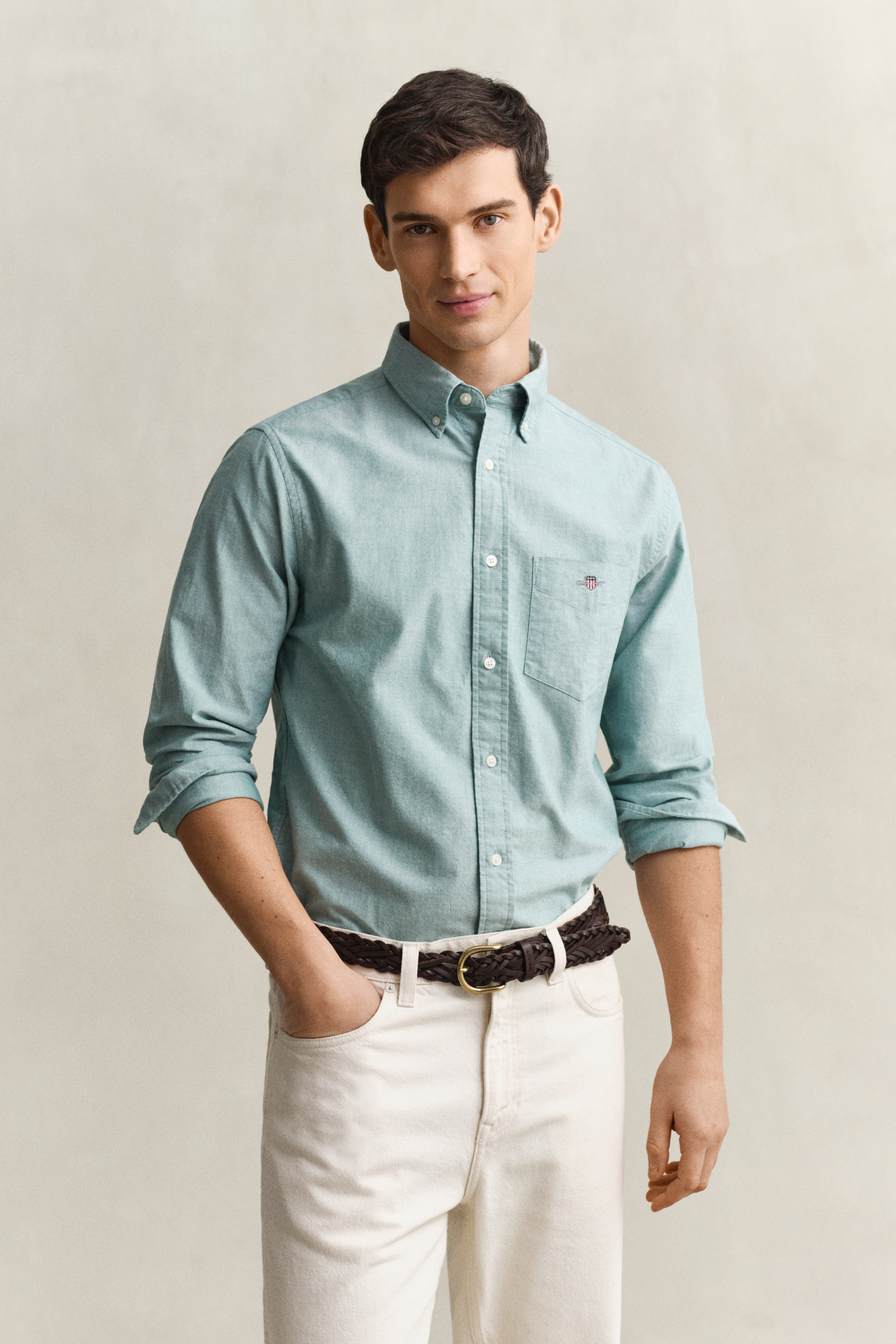 Gant Men's Botanical Hue Regular Fit Classic Oxford Shirt (4Xl)