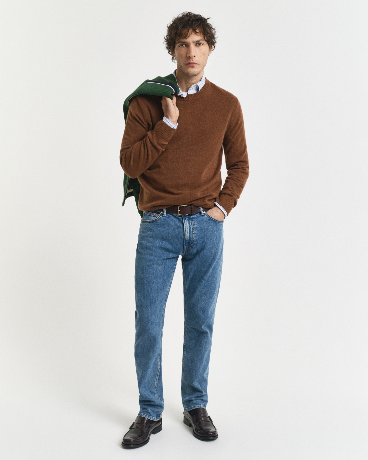 Gant Men's Indigo Regular Fit Clean Wash Jeans (38/32)