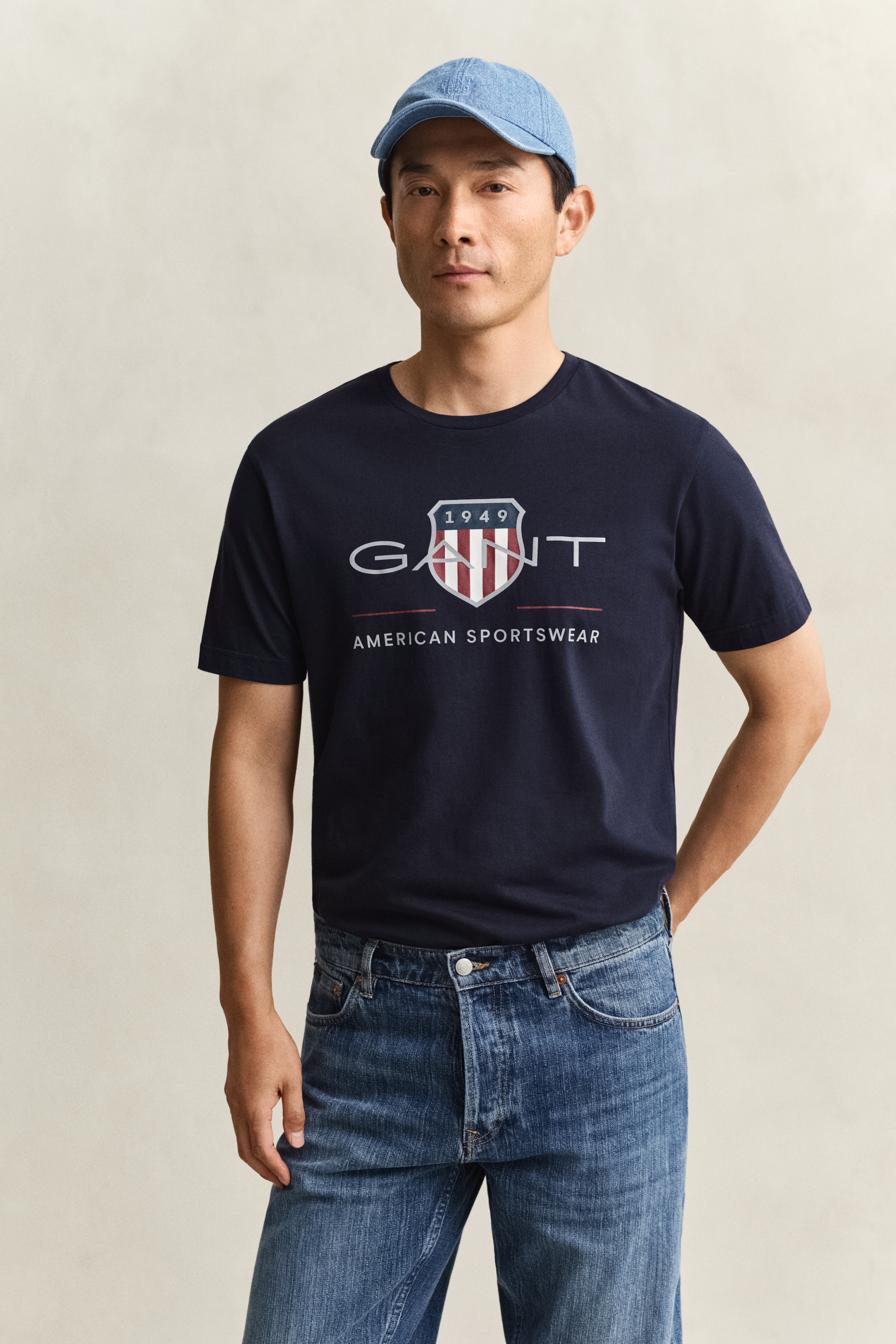 Gant Men's Navy Archive Shield T-Shirt (Xxxl) Evening Blue