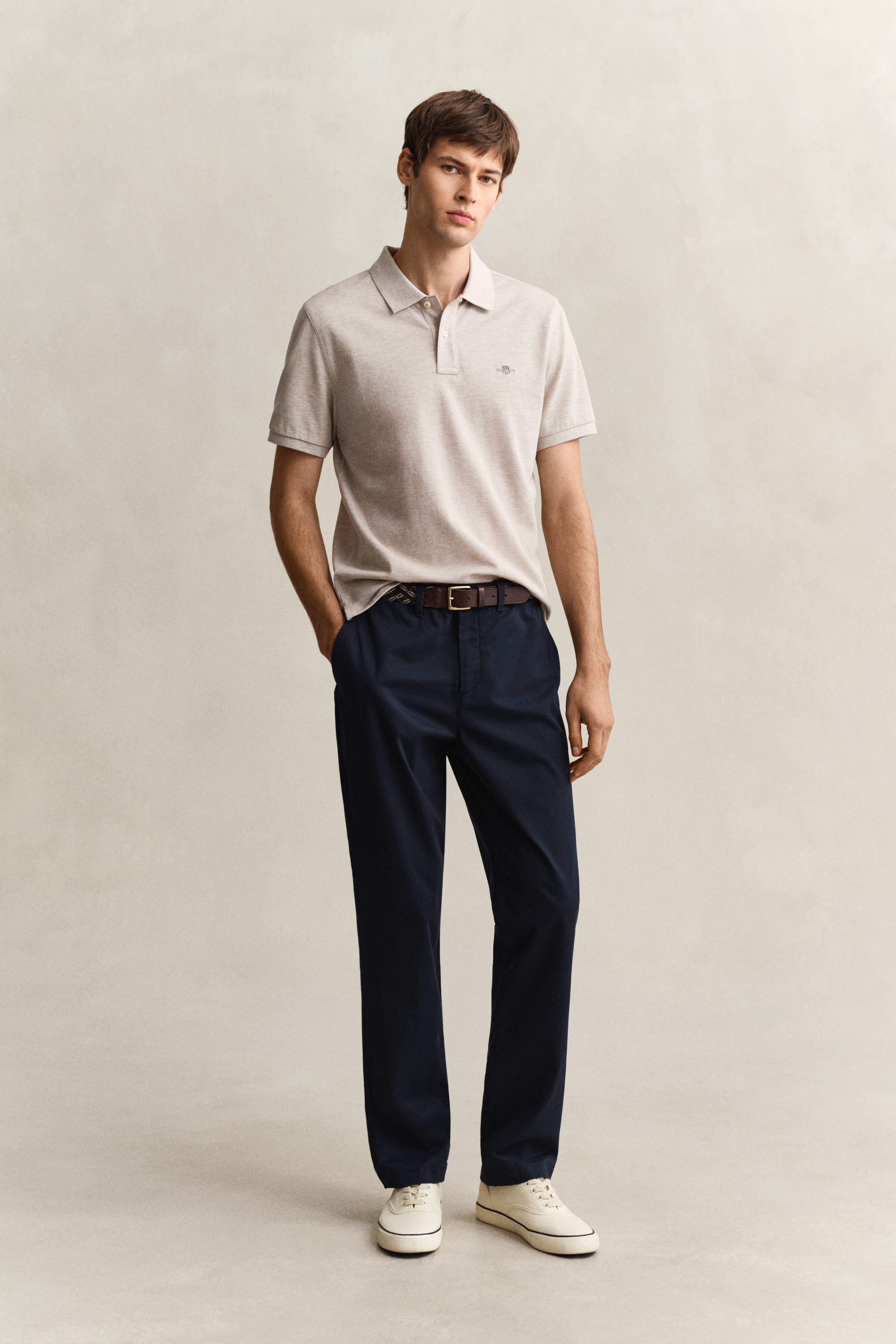 Gant Men's Navy Regular Fit Classic Chinos (30/34) Evening Blue