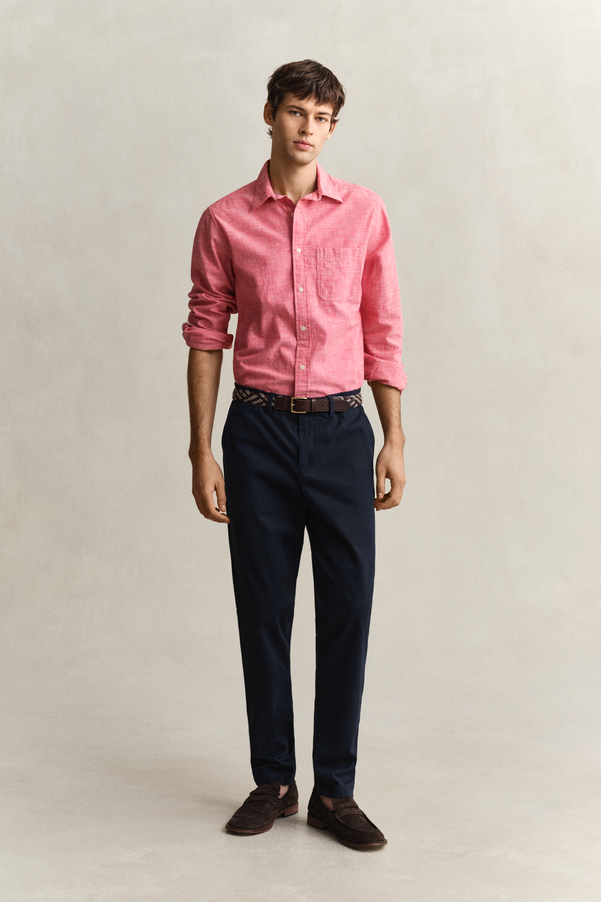 Gant Men's Navy Slim Fit Classic Chinos (30/34) Evening Blue