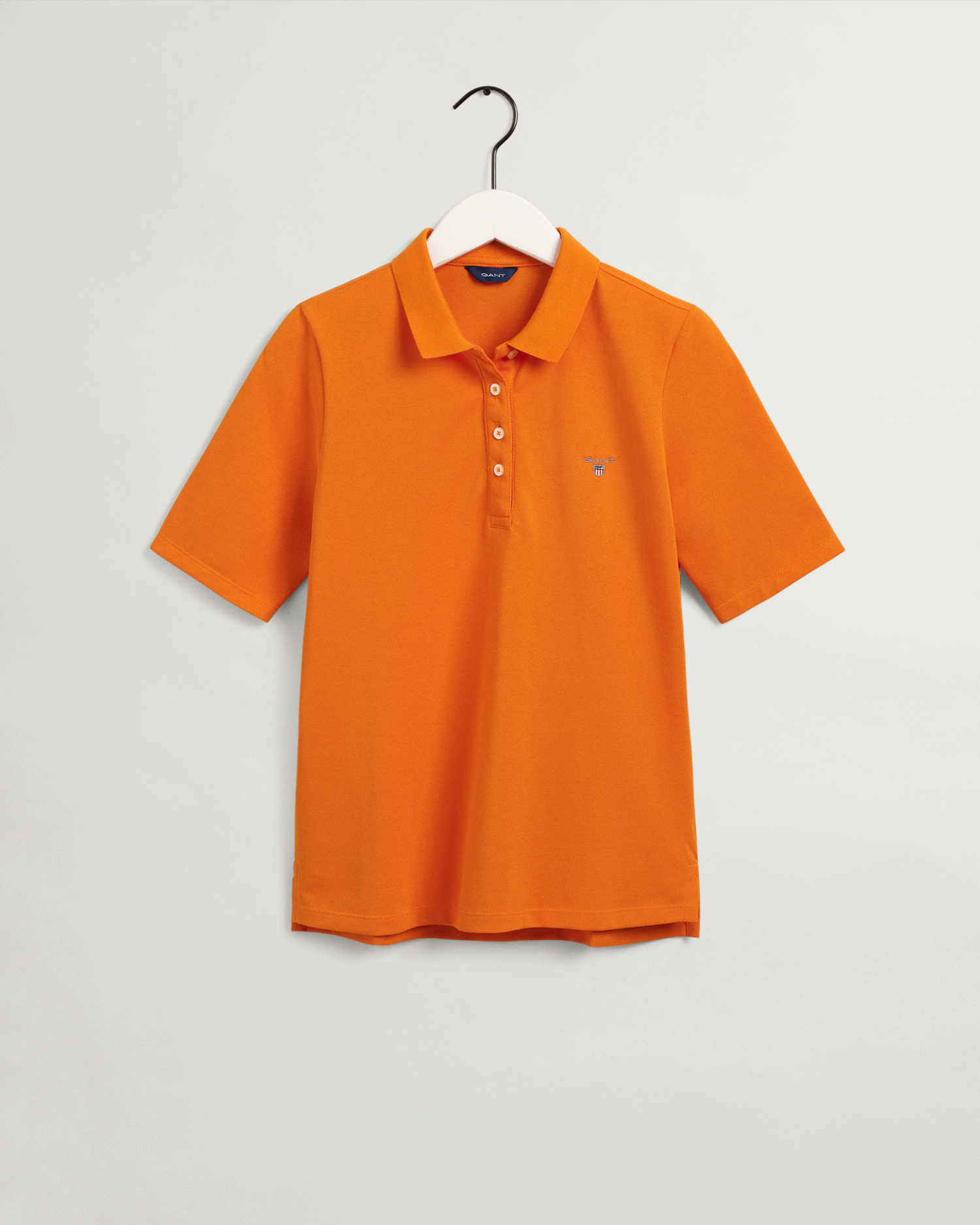 

GANT Women Original Long-Short Sleeve Piqué Polo Shirt (S) Orange
