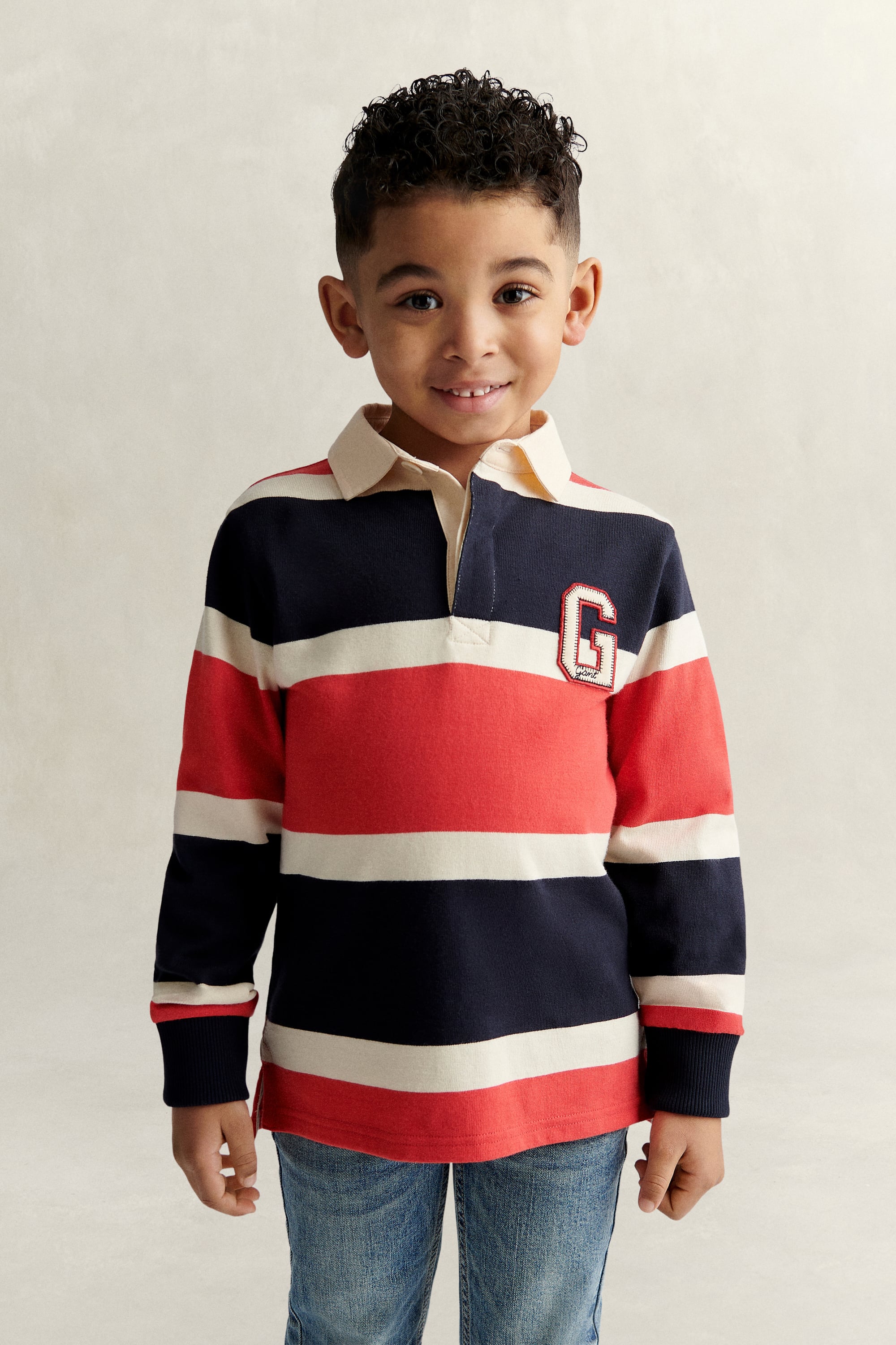 Gant Boys Navy Kids Collegiate Rugger (122) Evening Blue