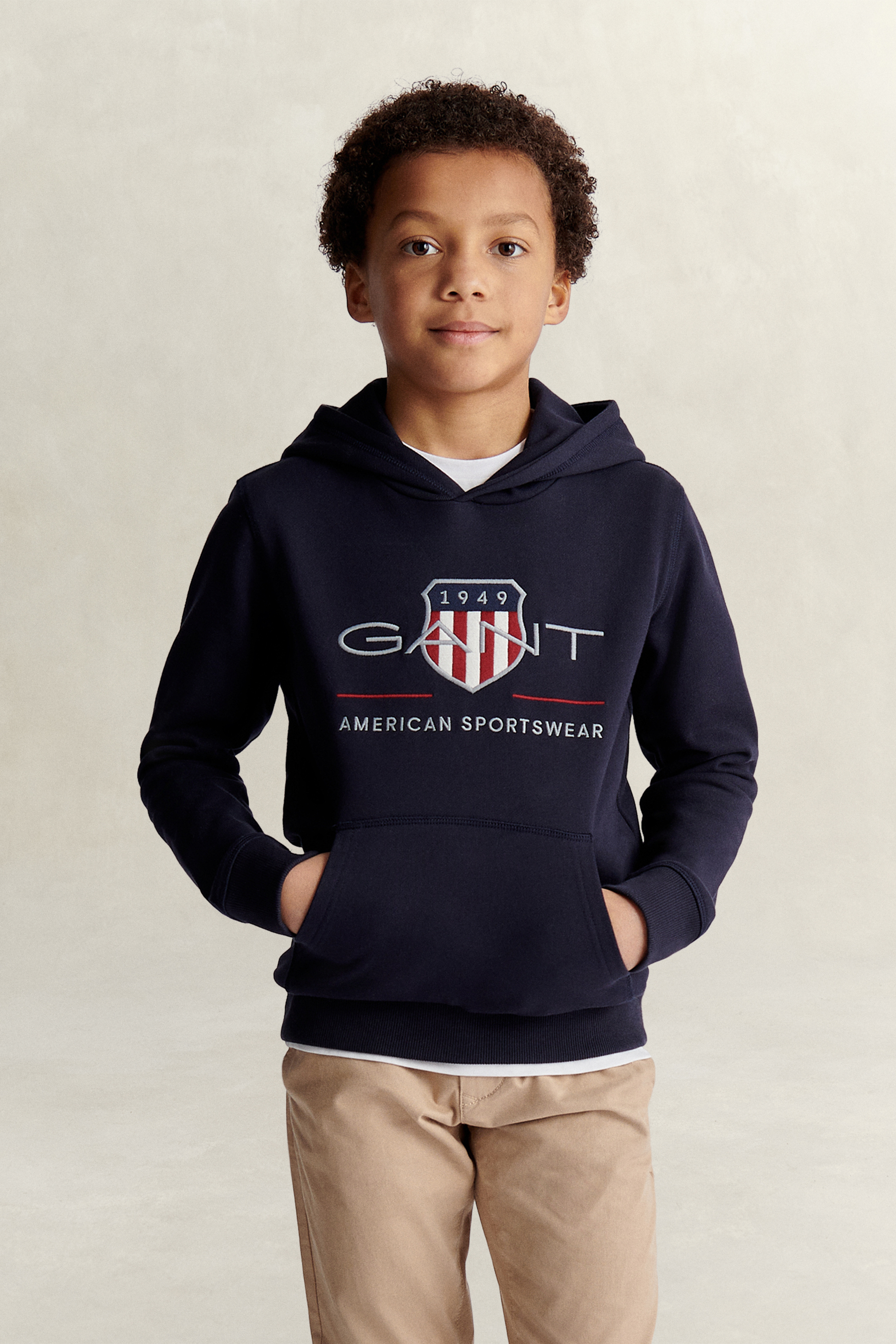 Gant Unisex Navy Teens Archive Shield Hoodie (122/128) Evening Blue