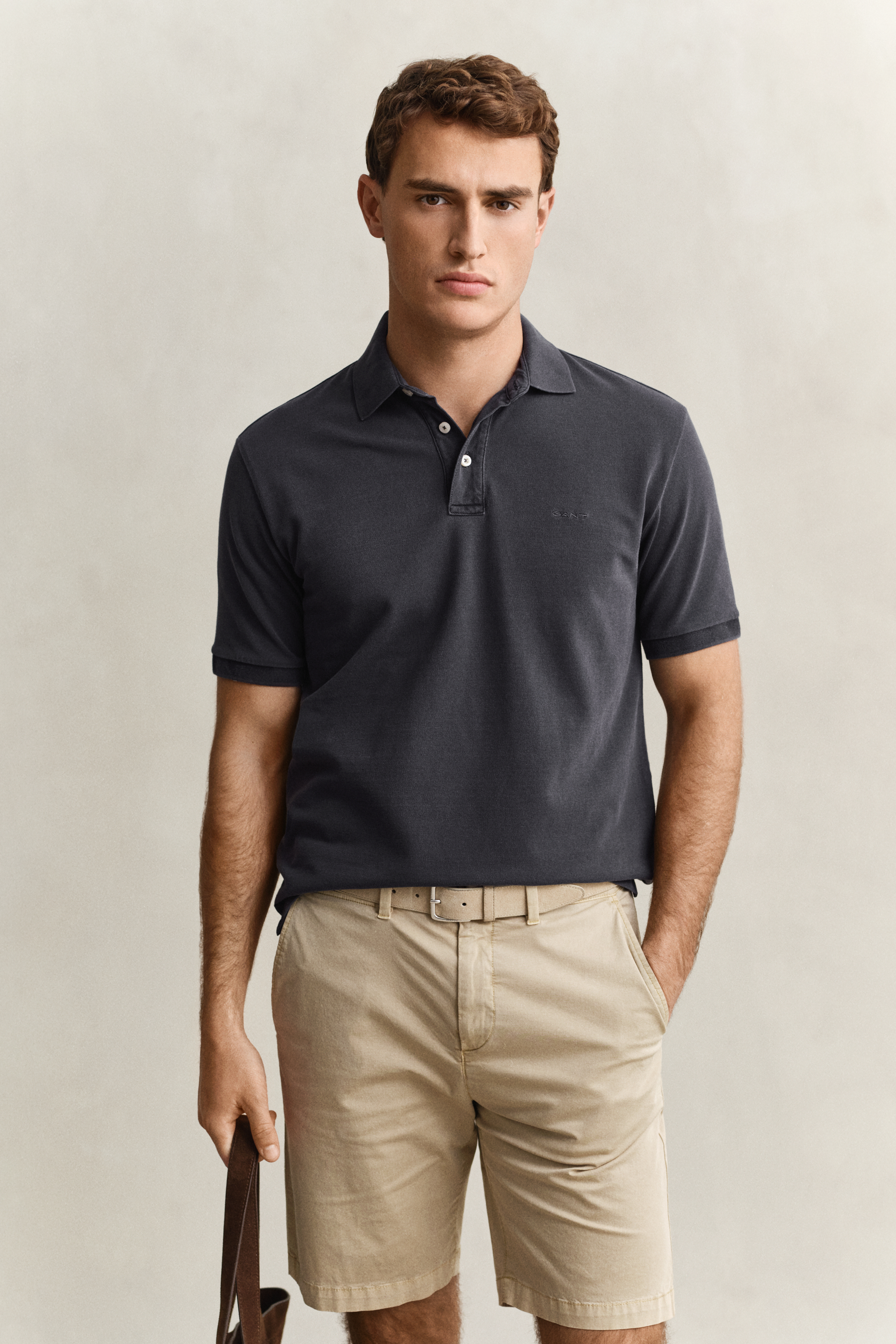 Gant Men's Black Sunfaded Polo Shirt (M)