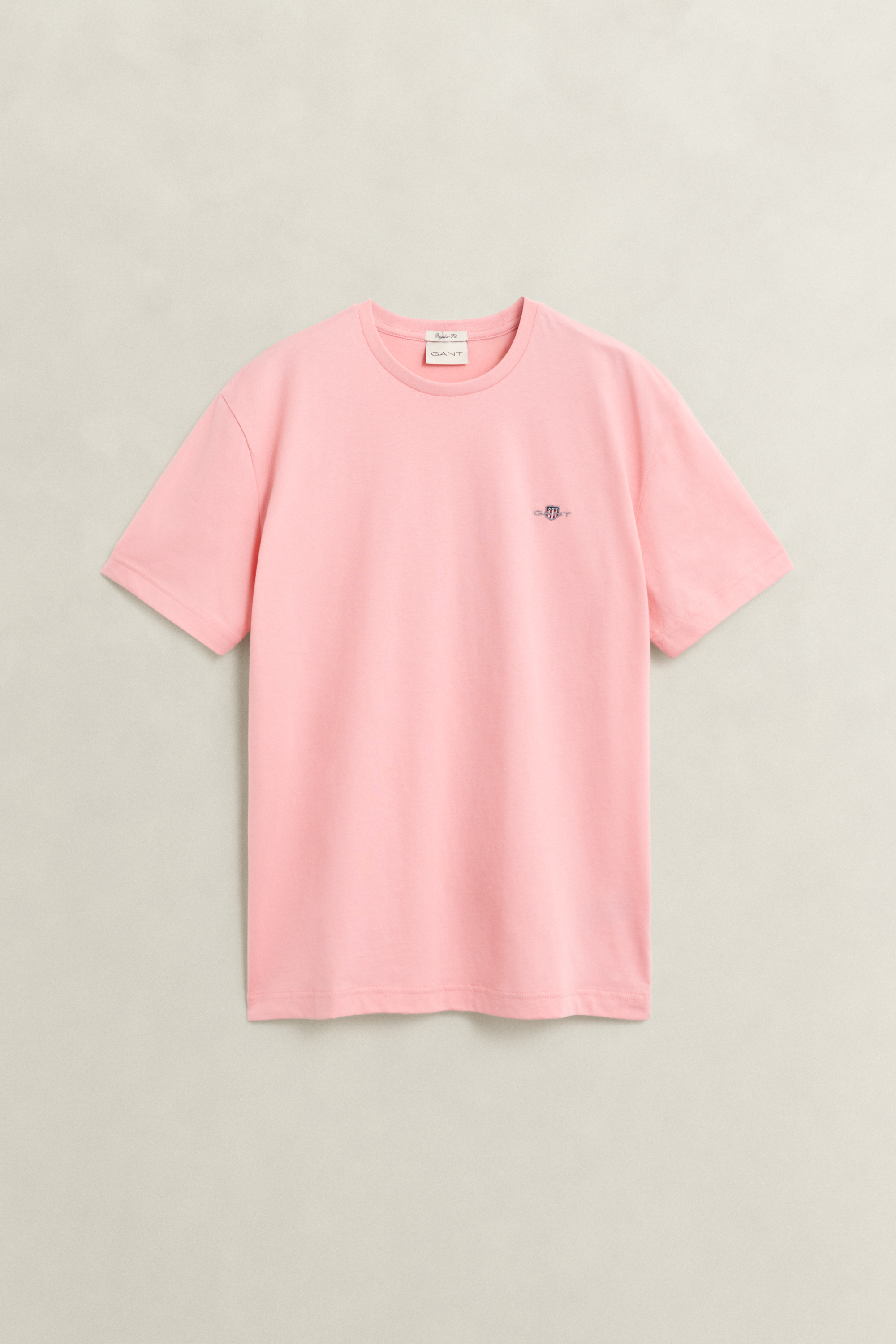Gant Men's Bubbelgum Pink Regular Fit Shield T-Shirt (4Xl)