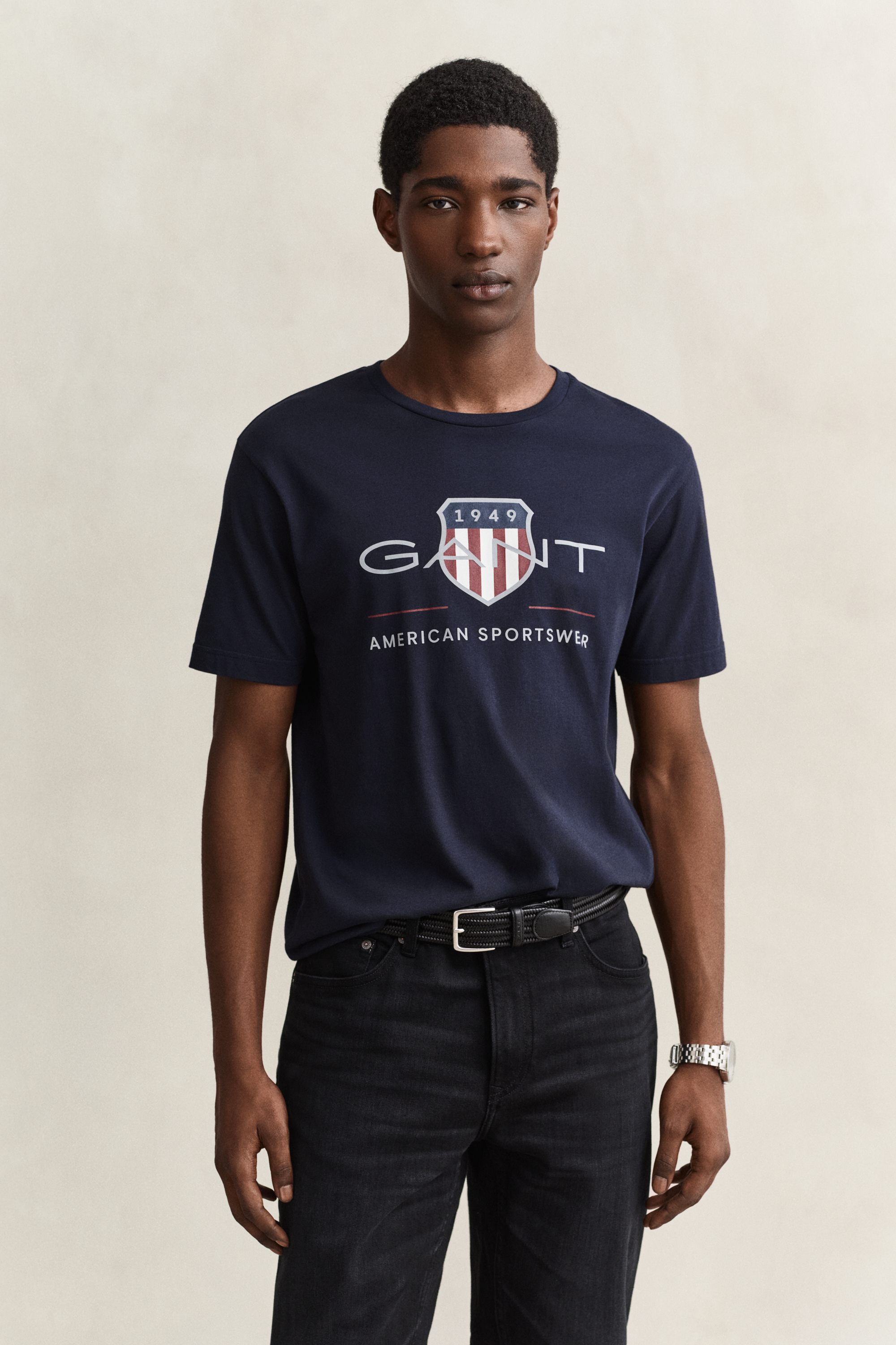 Gant Men's Navy Archive Shield T-Shirt (Xxl) Evening Blue