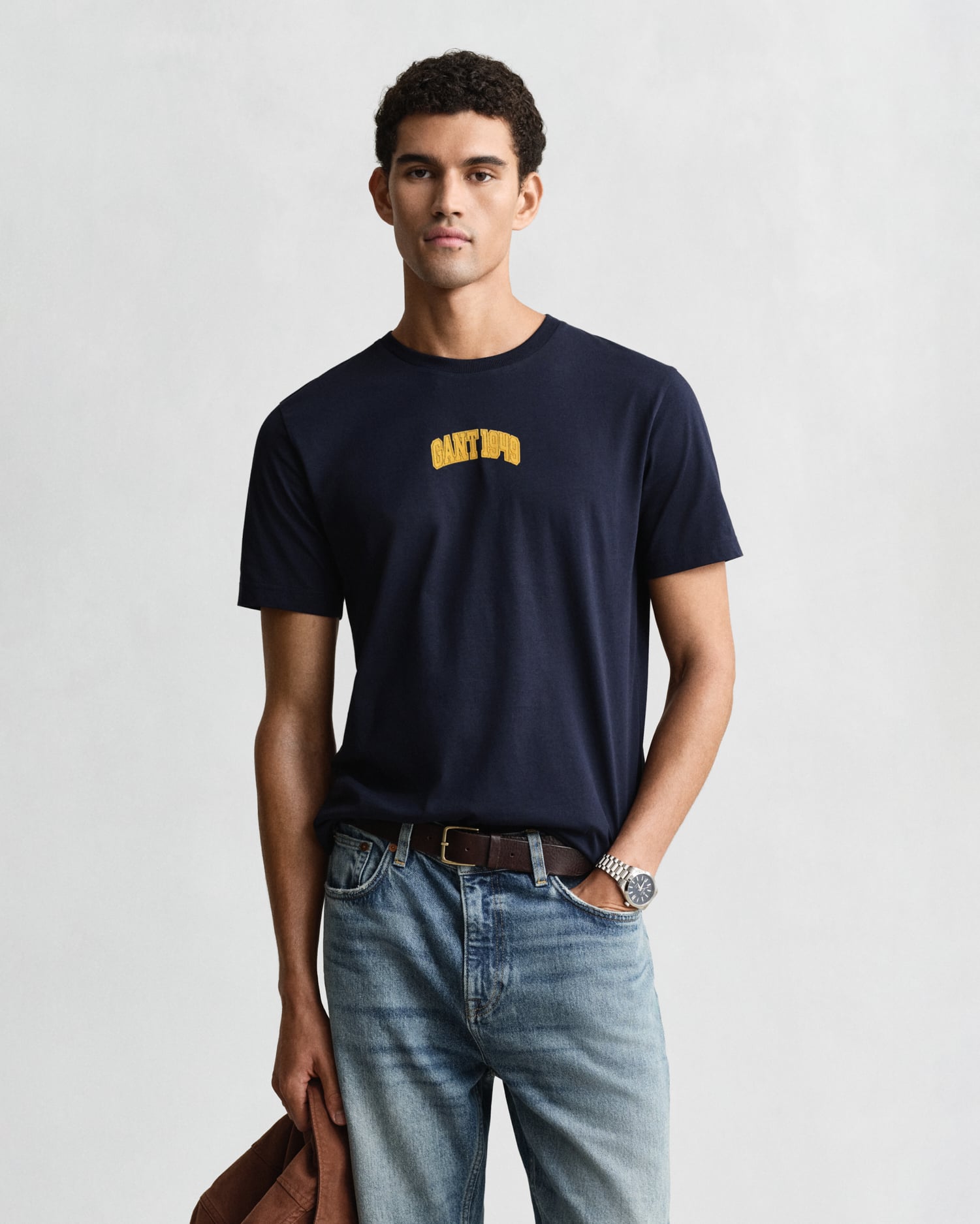 Gant Men's Navy 1949 Graphic T-Shirt (M) Evening Blue