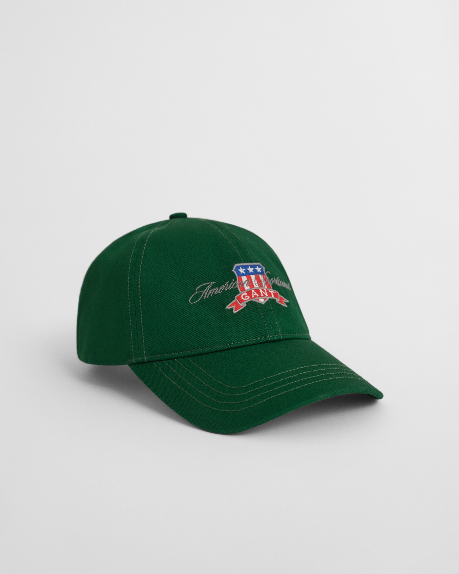 Gant Men's Green Graphic Cotton Twill Cap (One Size)