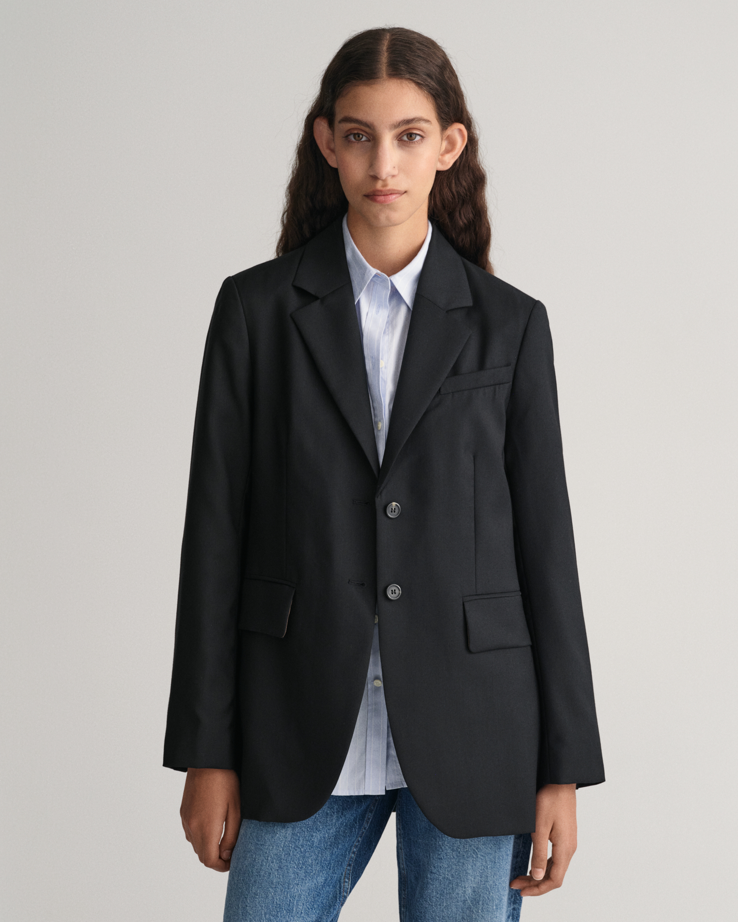 Gant Men Brown Solid Collar Blazer